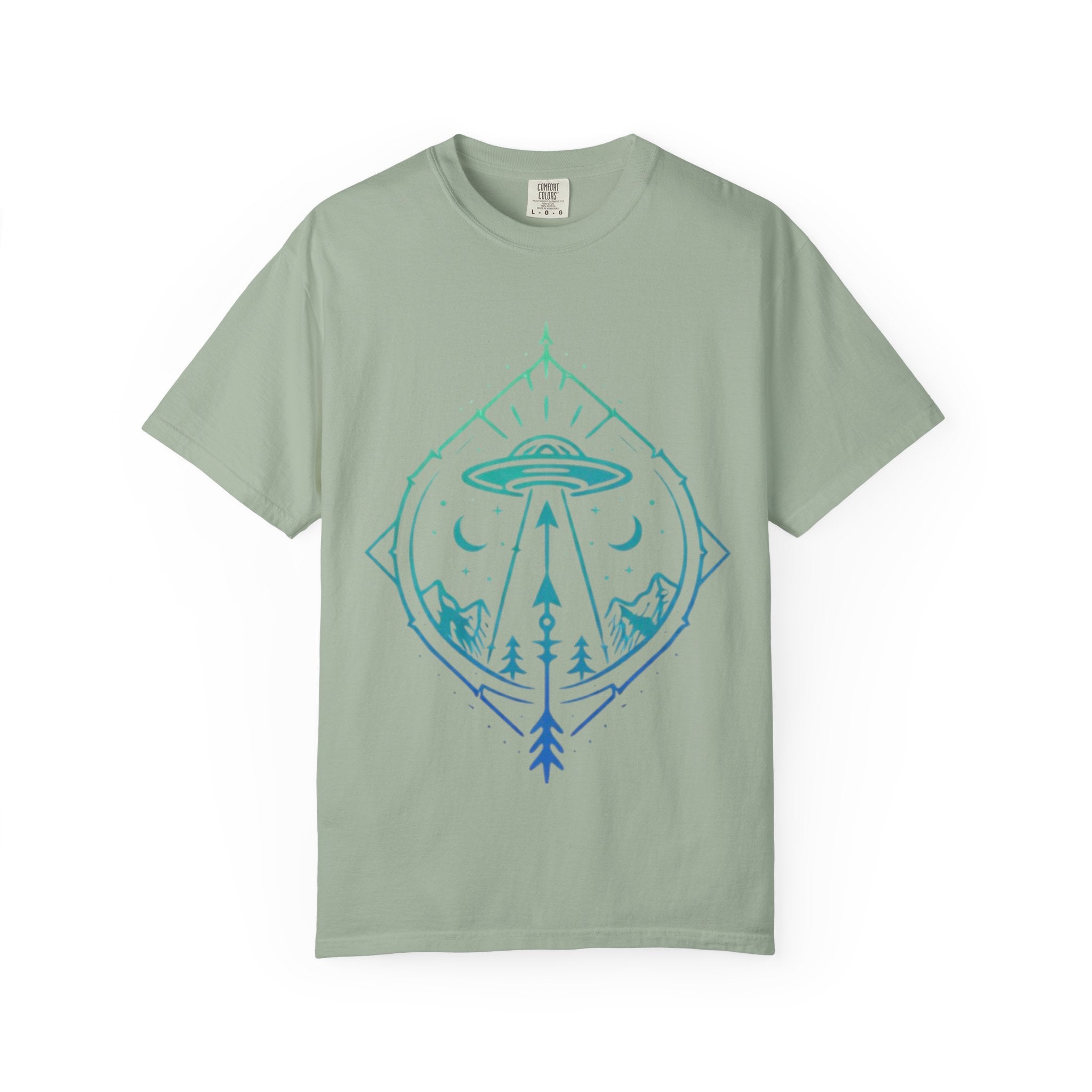 UFO Adventure T-Shirt | Alien Abduction Mountain Graphic