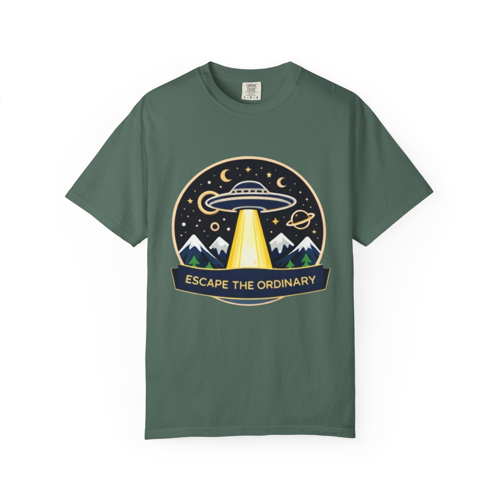 T-Shirt | "Escape the Ordinary" UFO Adventure Graphic Tee