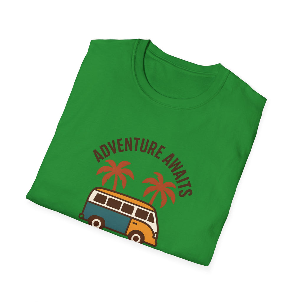 Adventure Awaits Van T-Shirt | Travel Camper Graphic Tee