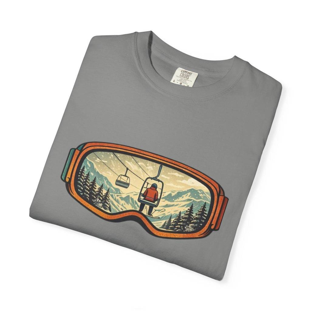 Retro Ski Lift Mountain T-Shirt | Snowboard Goggles Scene
