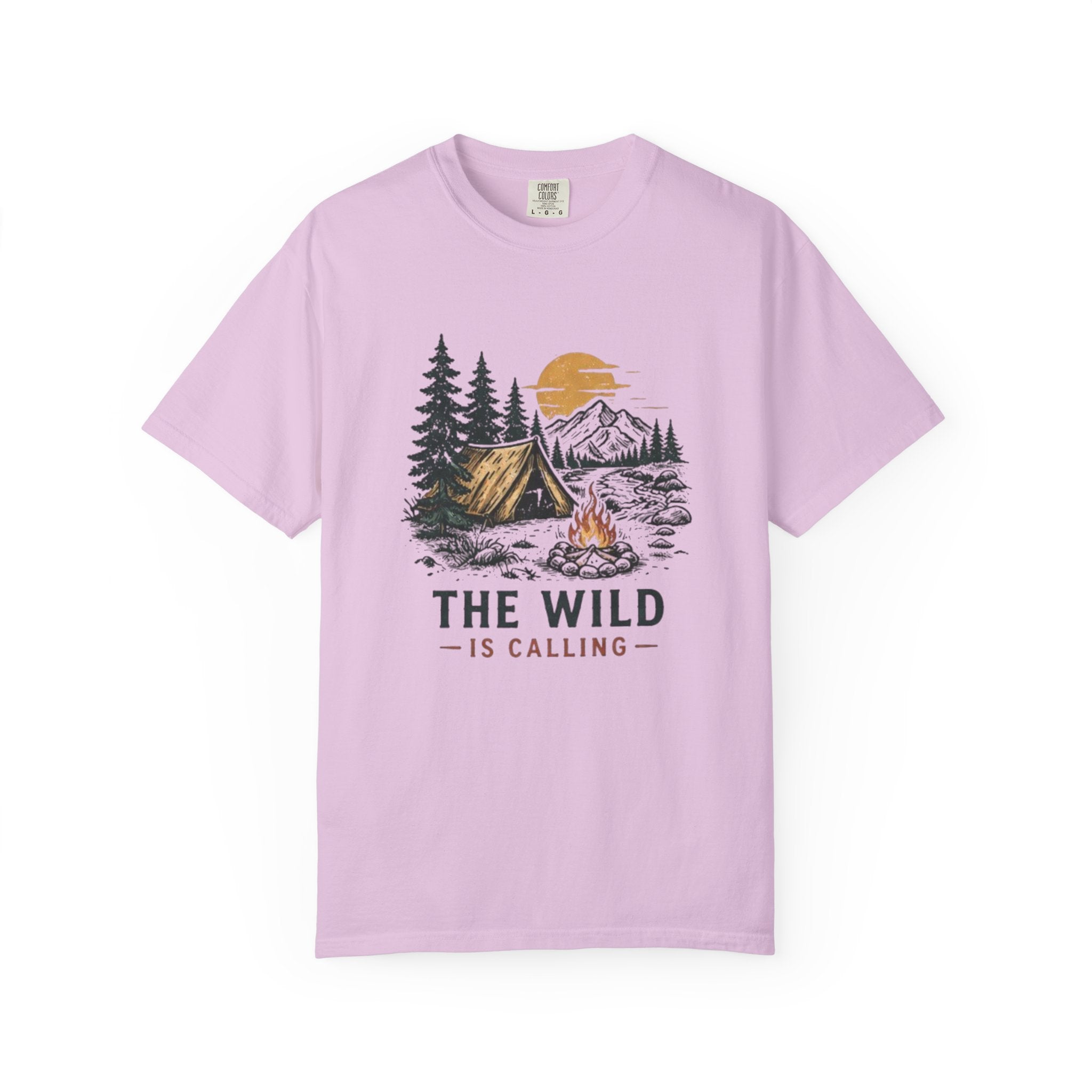 Camping T-Shirt | The Wild Is Calling Graphic Tee