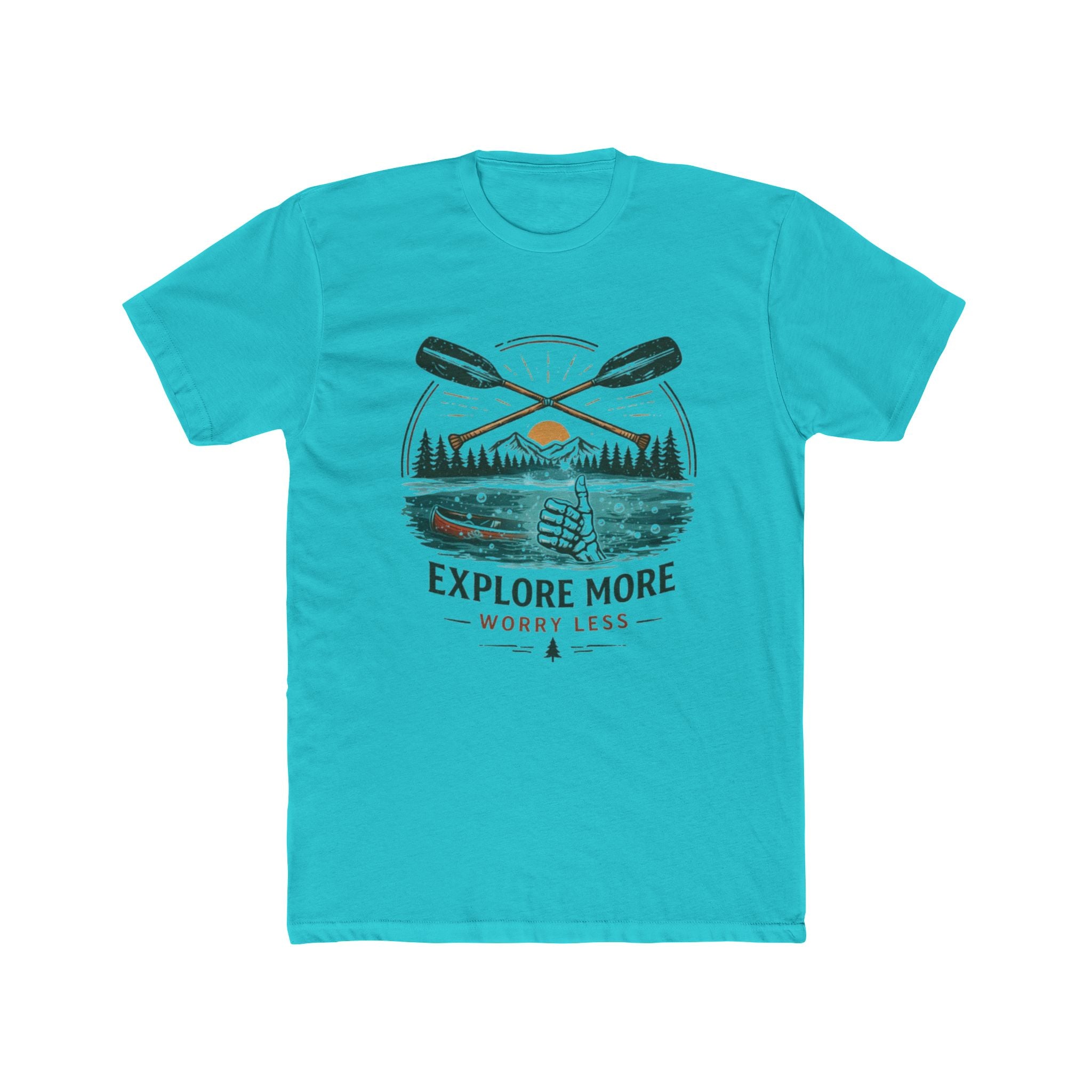 Explore More Worry Less T-Shirt | Outdoor Adventure Graphic Tee