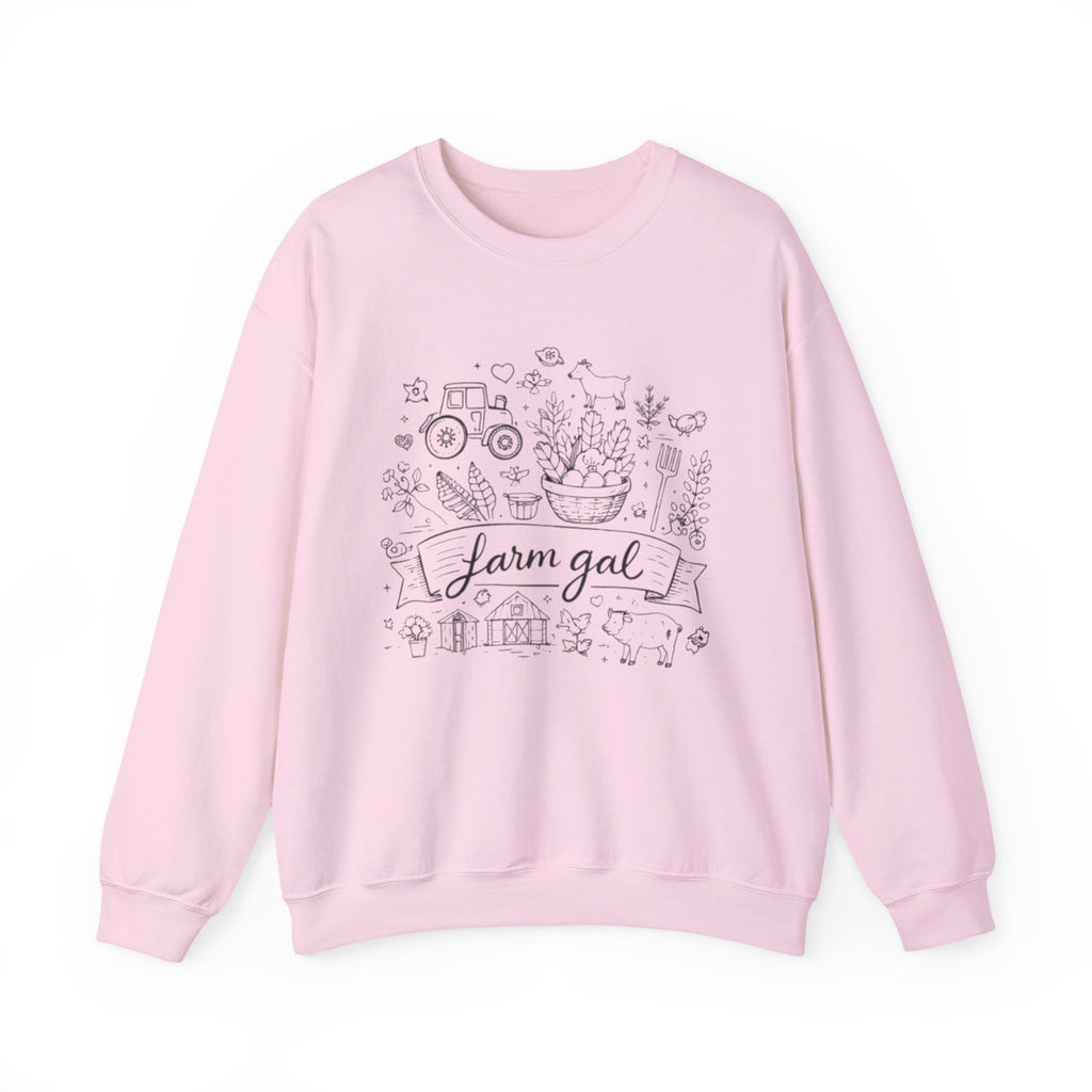 Farm Gal Crewneck Sweatshirt | Cute Farm Life Graphic Pullover