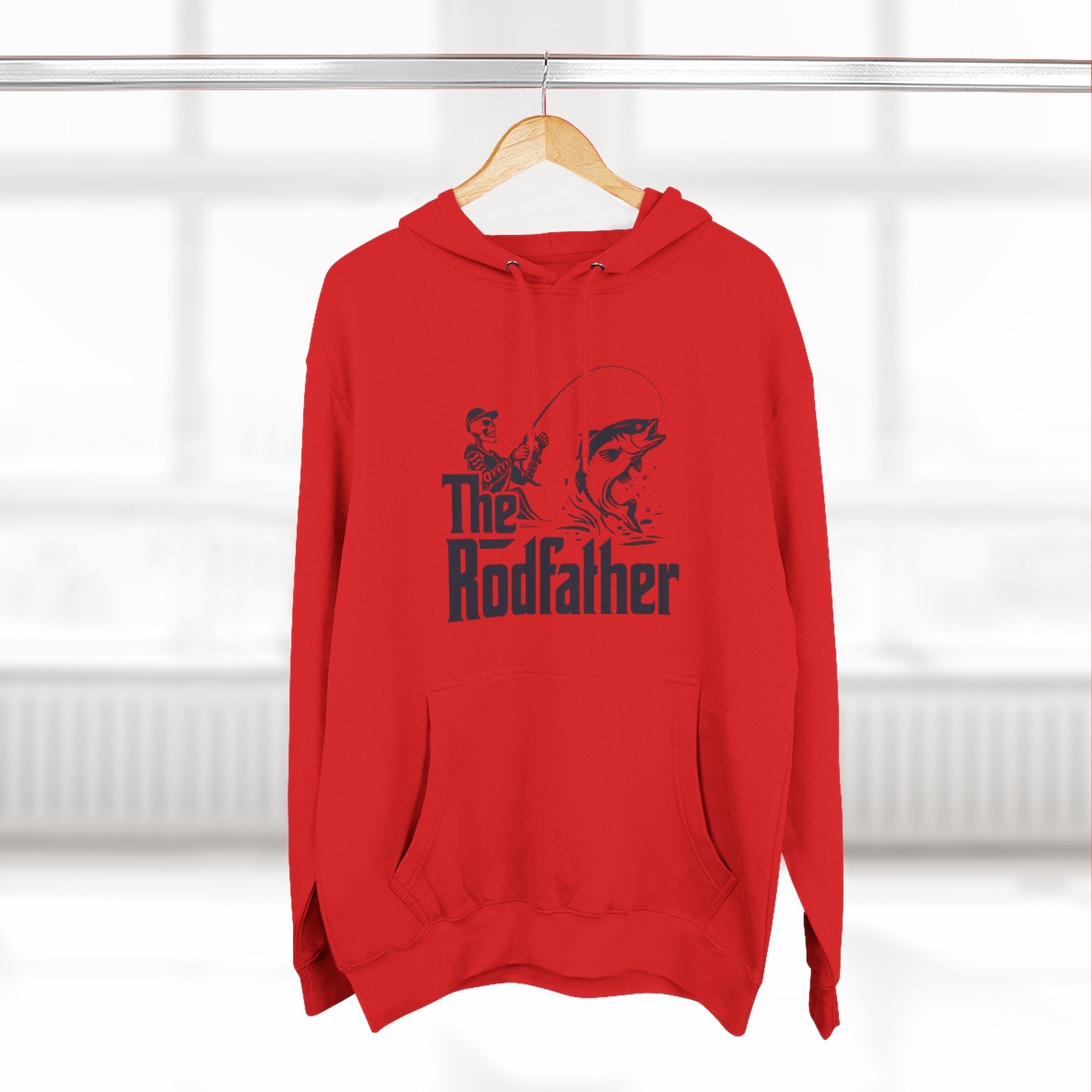 The Rodfather Hoodie | Fishing Graphic Pullover for Anglers
