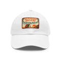 Funny Hiking Dad Hat | "non horizontal piece of shit" Leather Patch