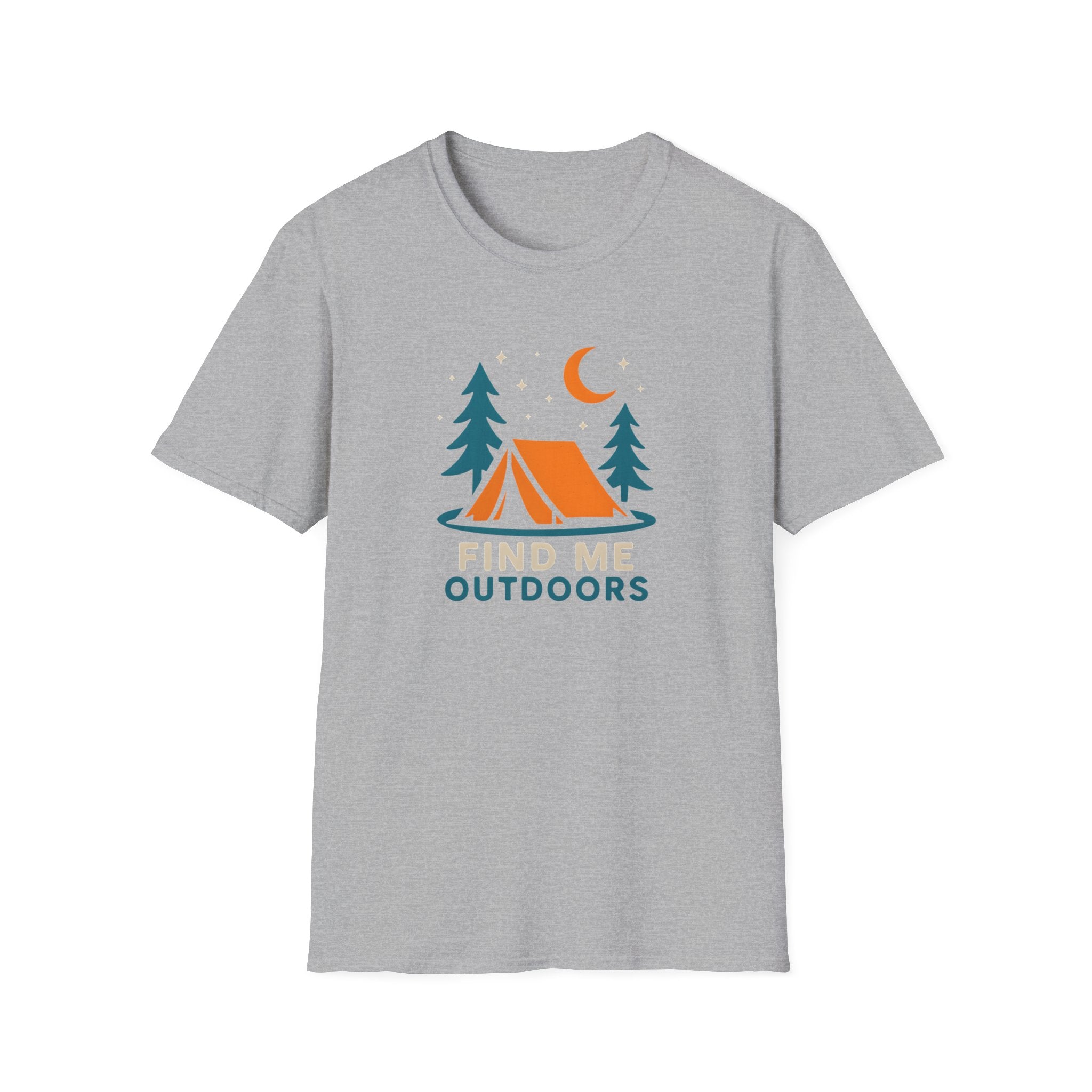 Night Camping Scene T-Shirt | Mountain Campfire Graphic Tee