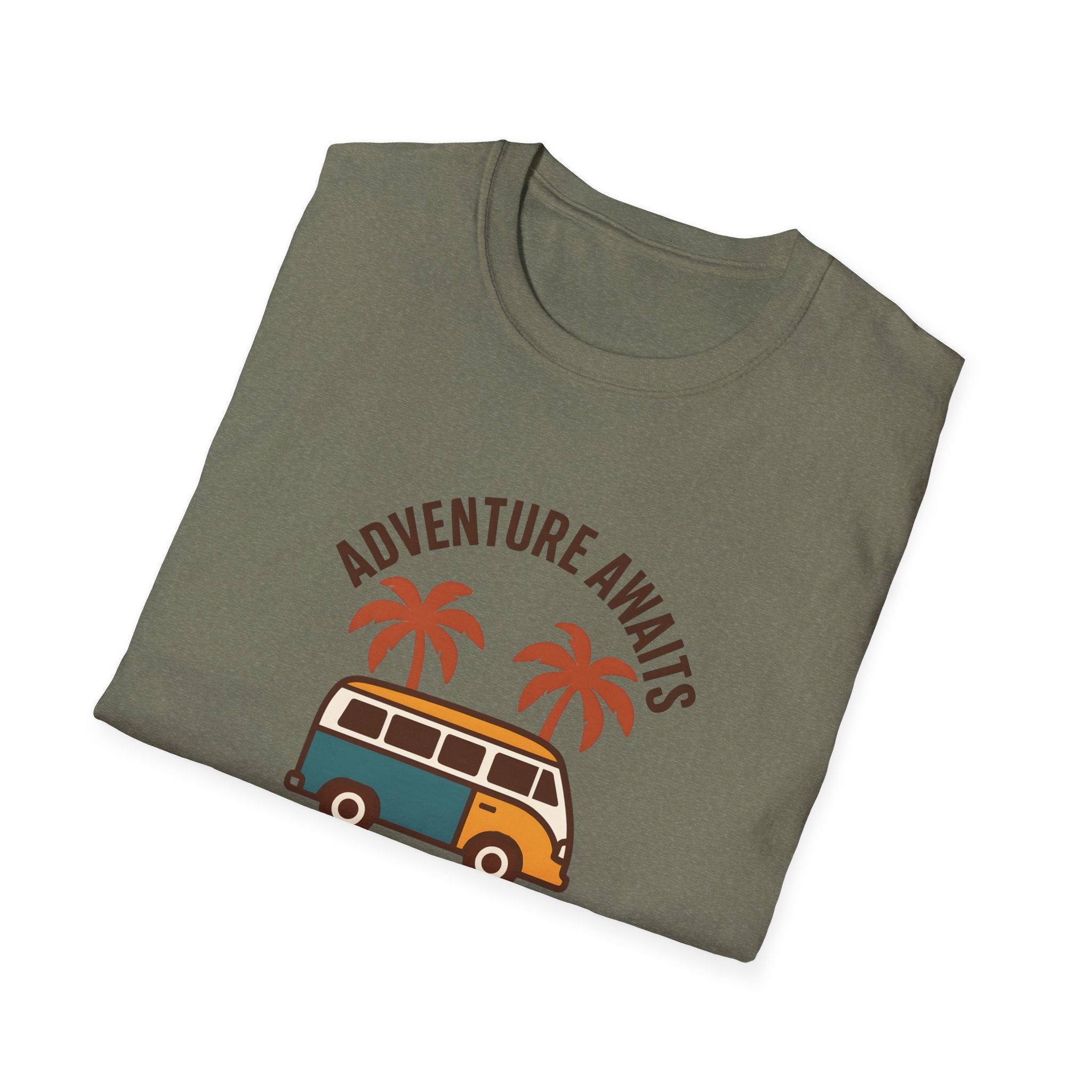 Adventure Awaits Van T-Shirt | Travel Camper Graphic Tee