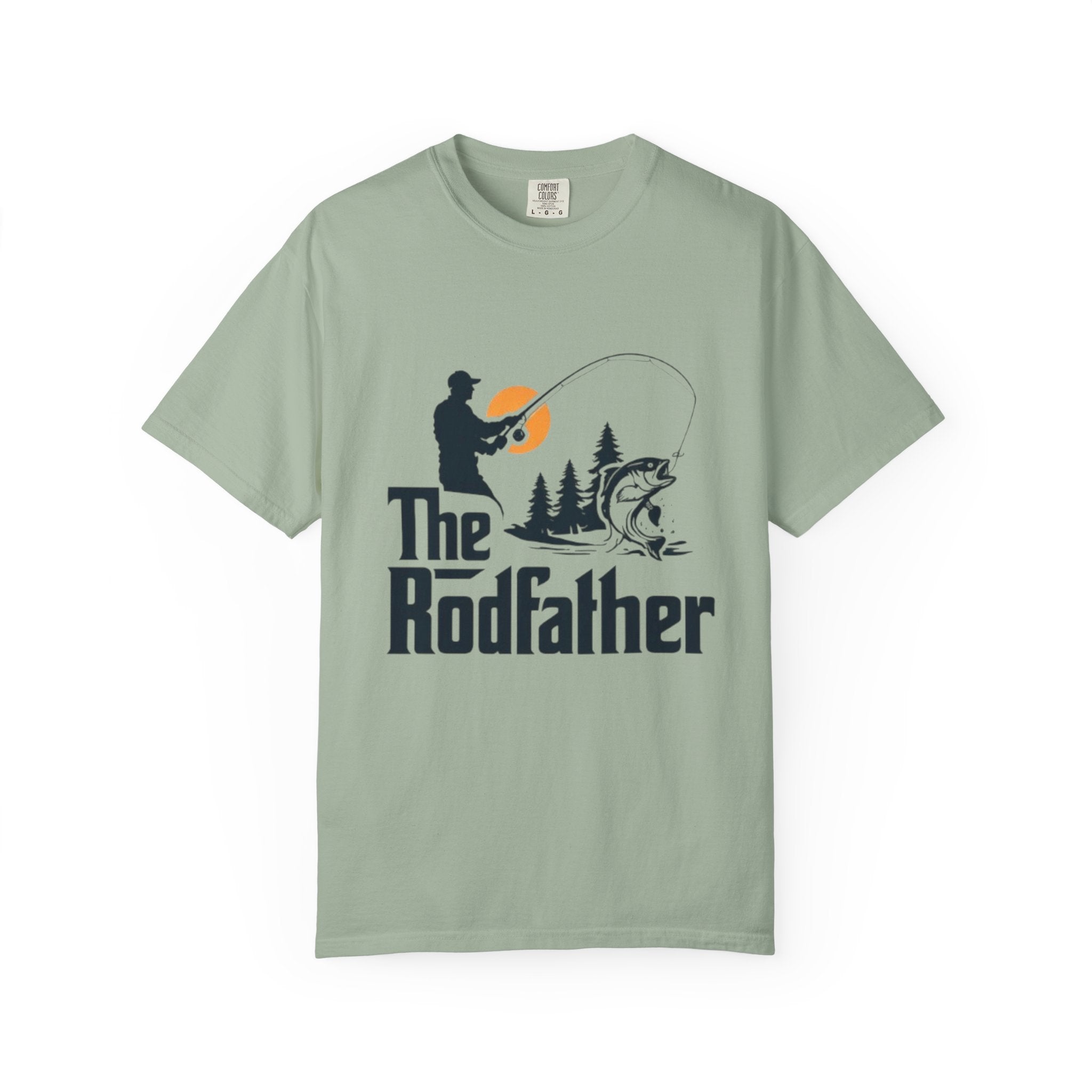 Rodfather fishing silhouette T-Shirt | Fishing tee, bass angler design