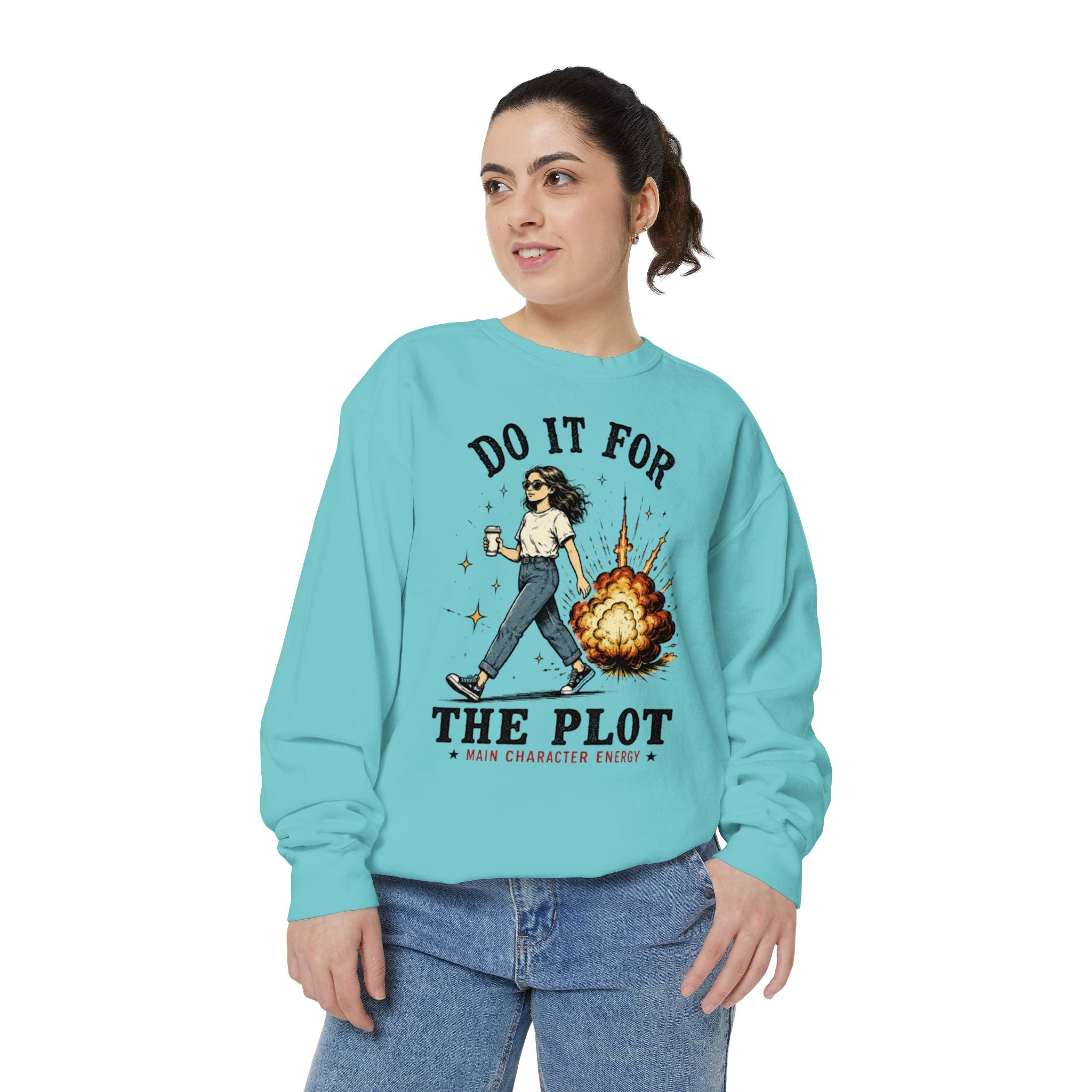 Do It For The Plot Sweatshirt | Literary Aesthetic Crewneck
