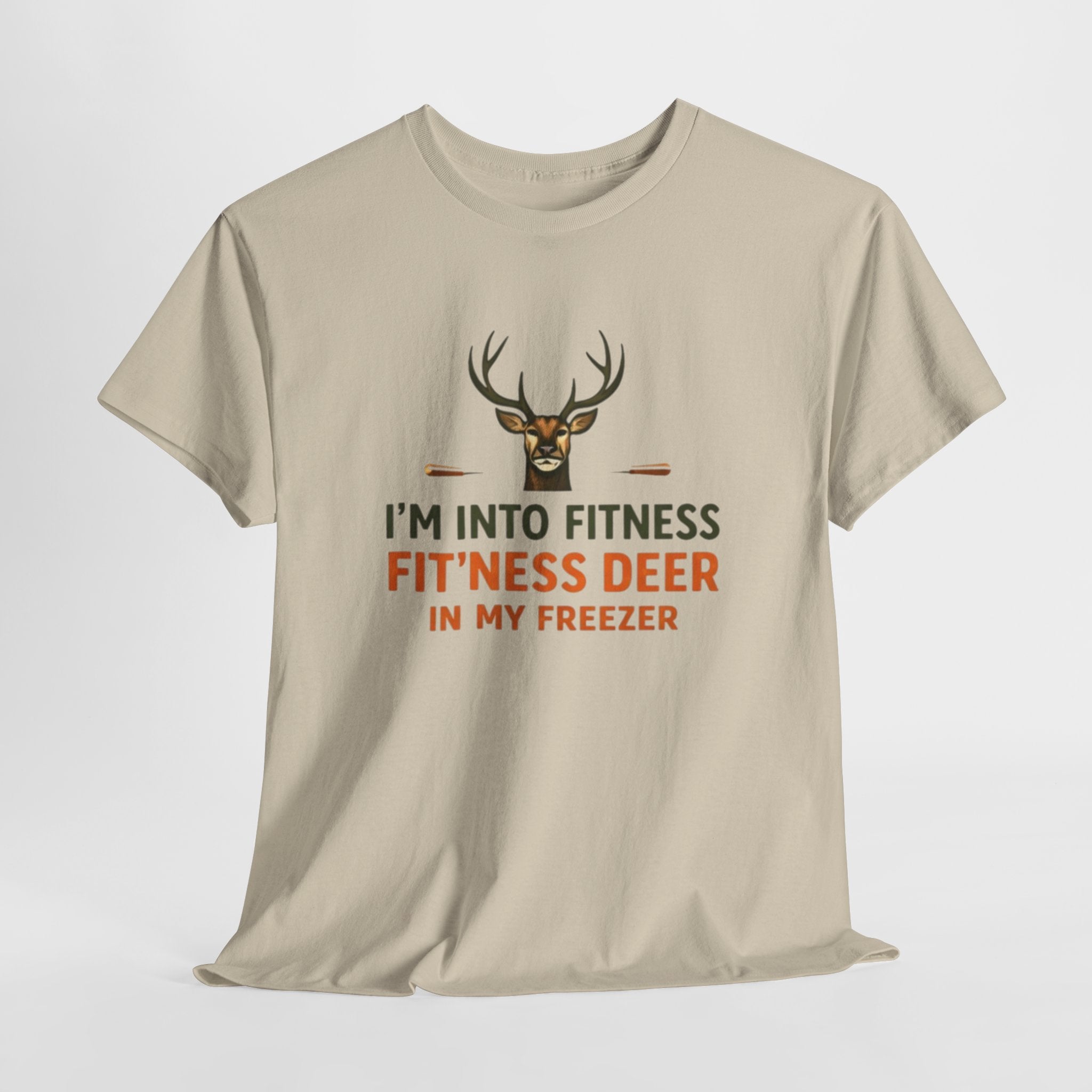 Funny Hunting T-Shirt | "Im Into Fitness, Fitness Deer in My Freezer"