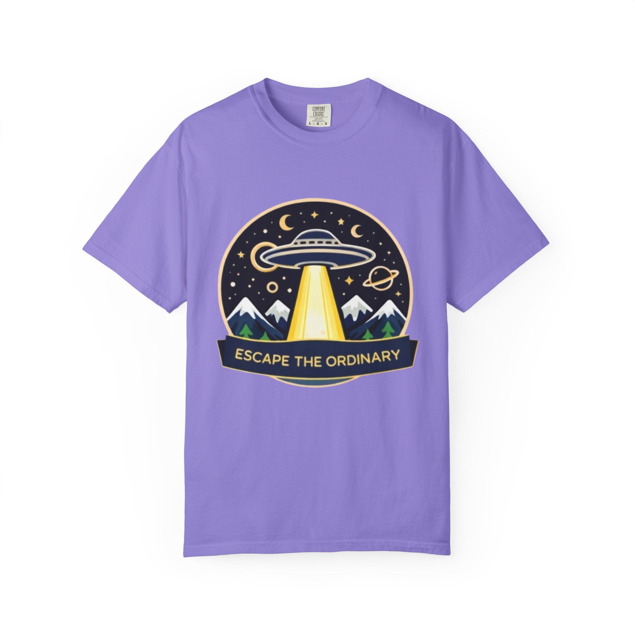T-Shirt | "Escape the Ordinary" UFO Adventure Graphic Tee