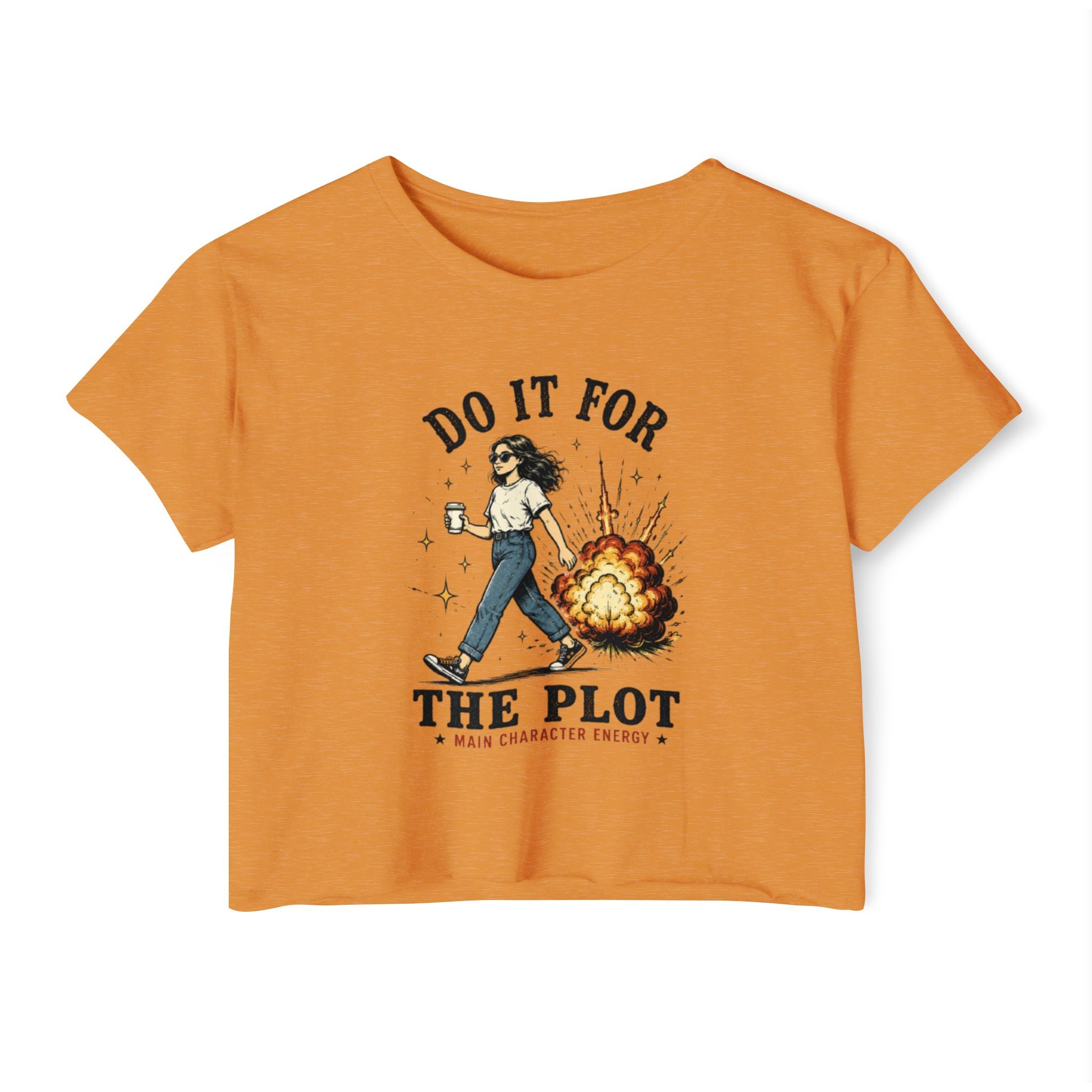 Crop Top | "Do It For The Plot" Retro Graphic Festival Tee