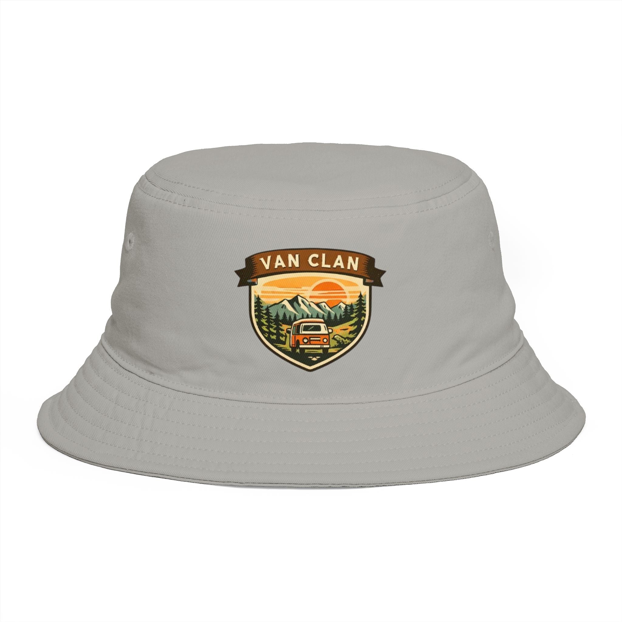 Van Clan Adventure Bucket Hat | Outdoor Camper Patch Hat