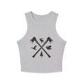 Womens Outdoor Axes Tank Top | Woodland Moose, Raven & Pine Graphic