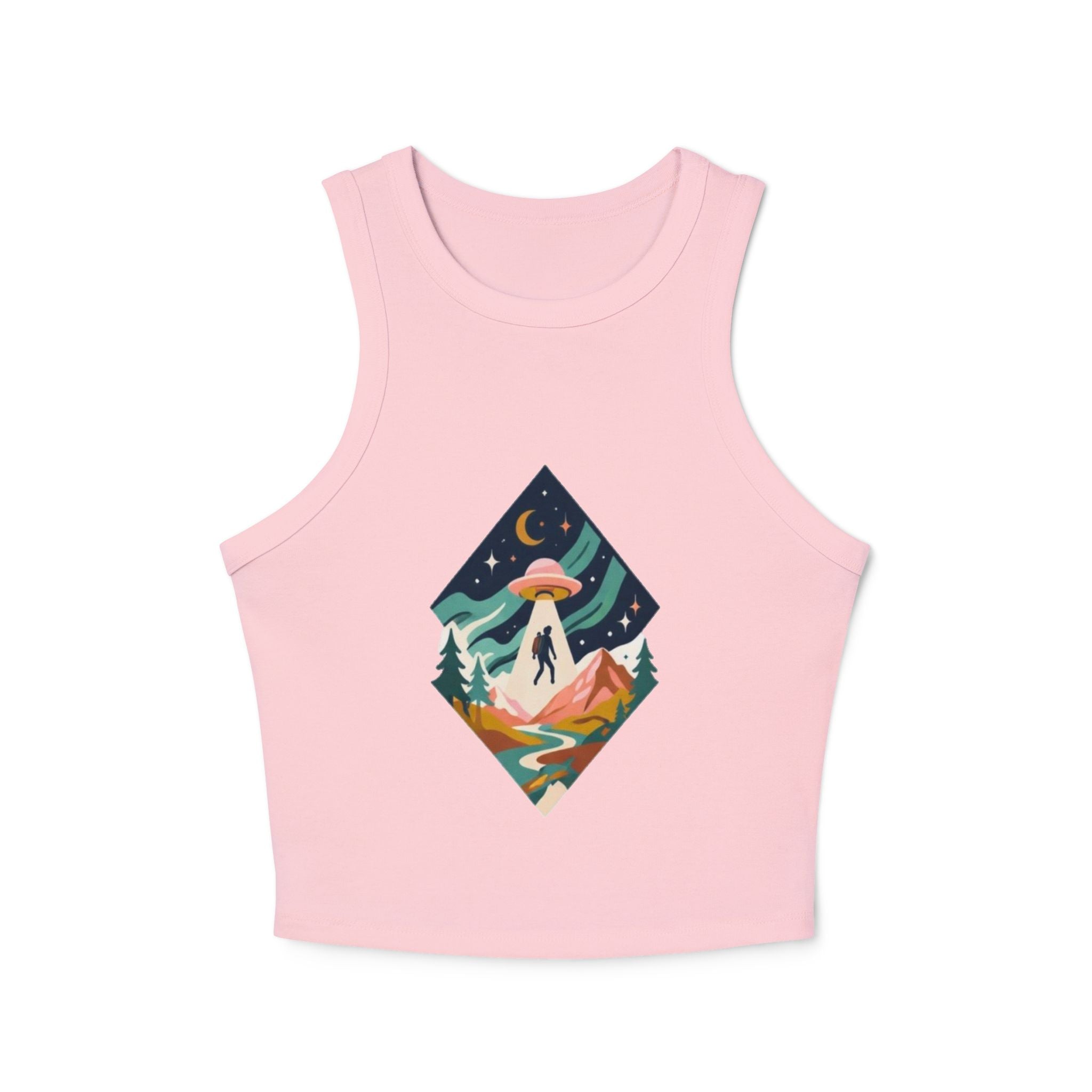 Alien Abduction Mountain Crop Tank