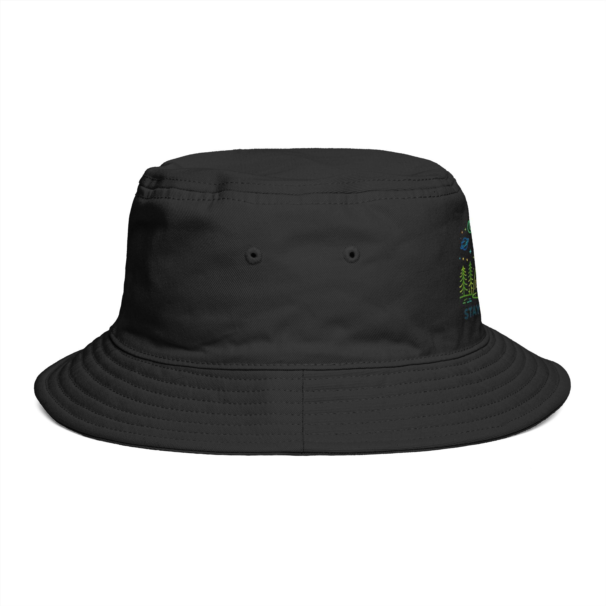 Stay Weird UFO Bigfoot Abduction Bucket Hat