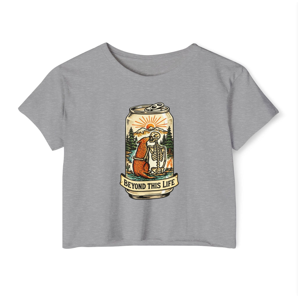 Festival Crop Top | Beyond This Life Can Art Graphic