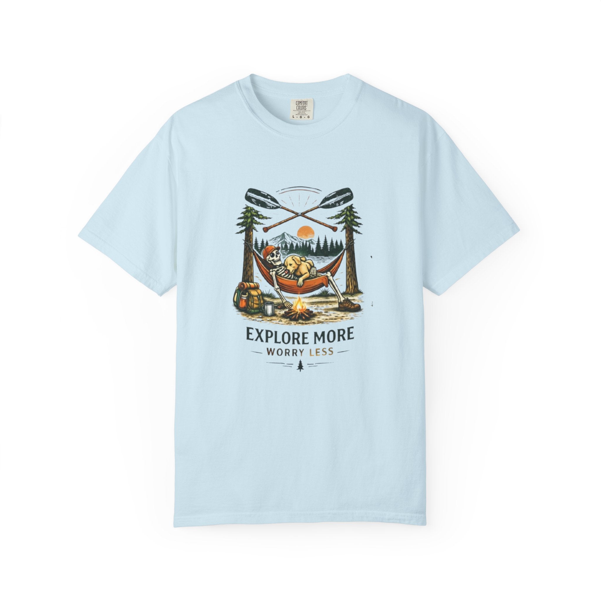 Explore More Worry Less Campfire T-Shirt