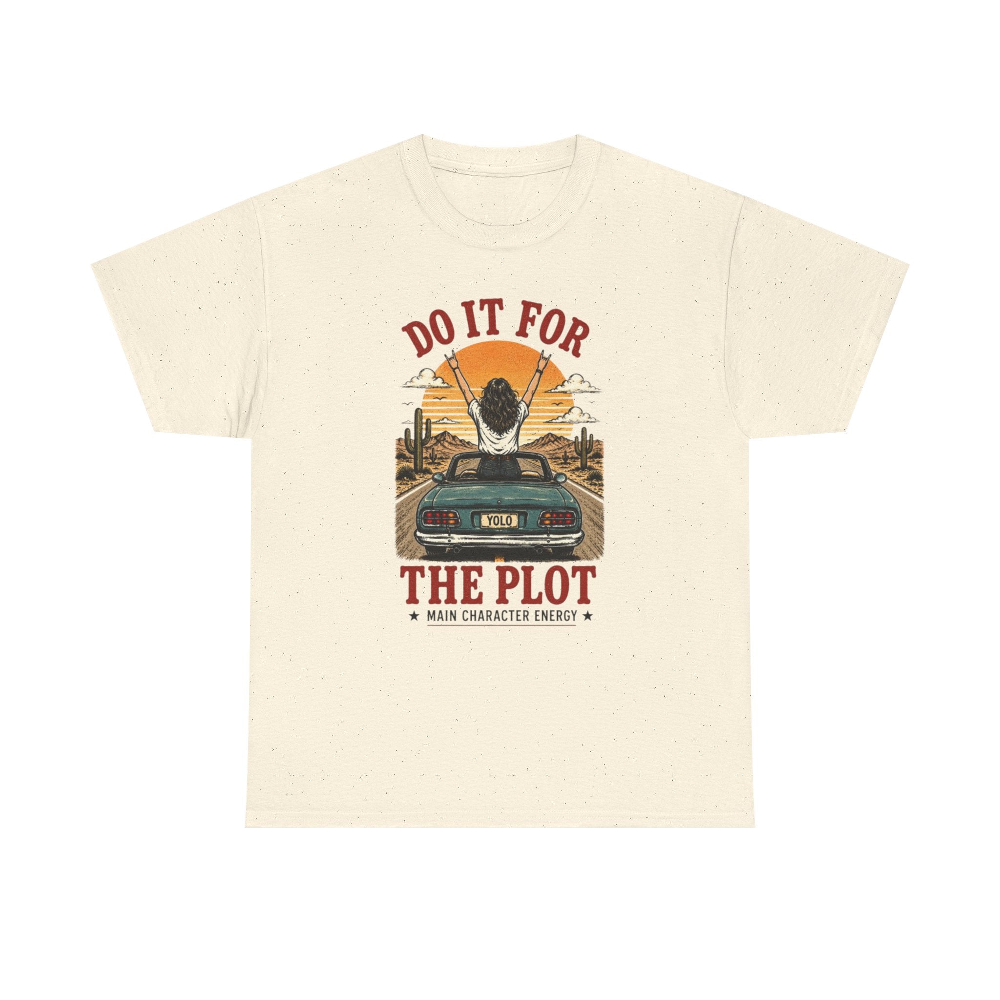 Do It For The Plot Tee | Retro Main Character Energy Graphic T-Shirt