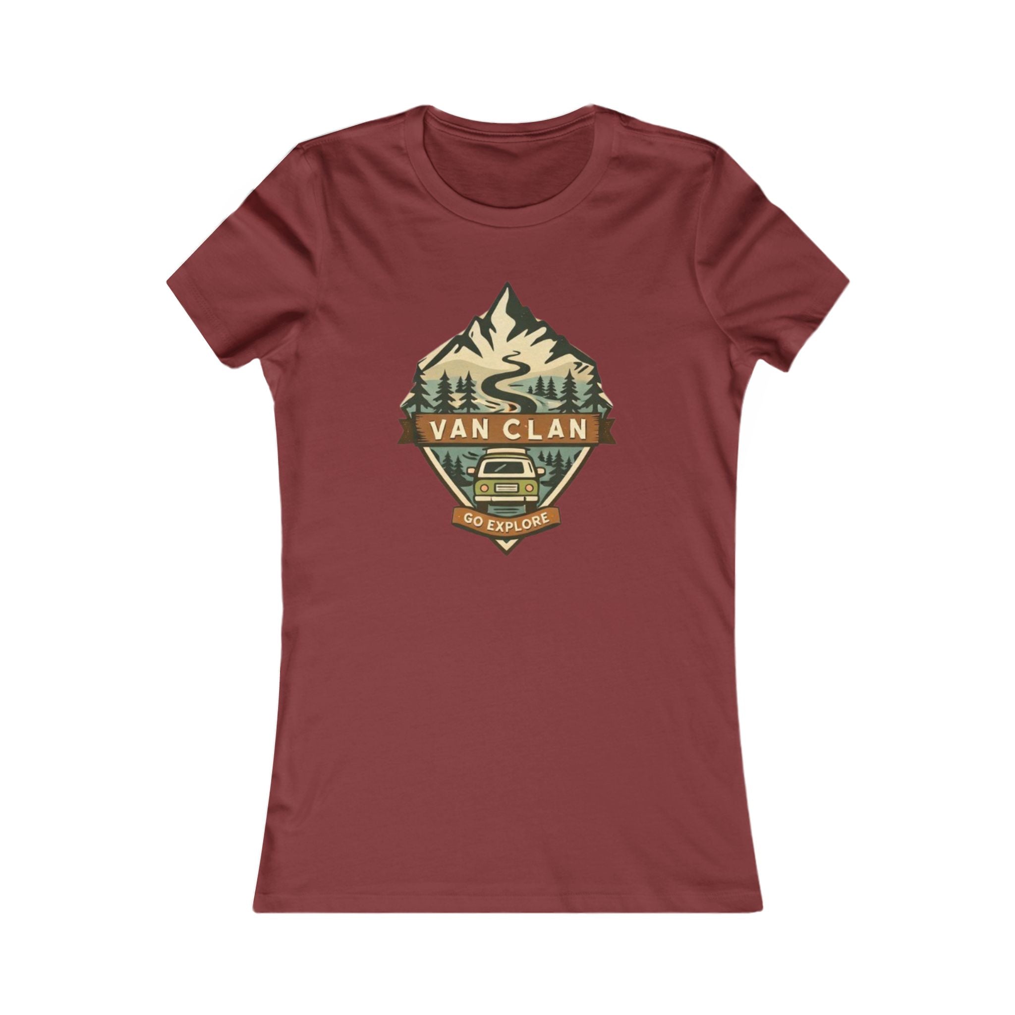 Van Clan Adventure Tee | Womens Mountain Camper Graphic Shirt