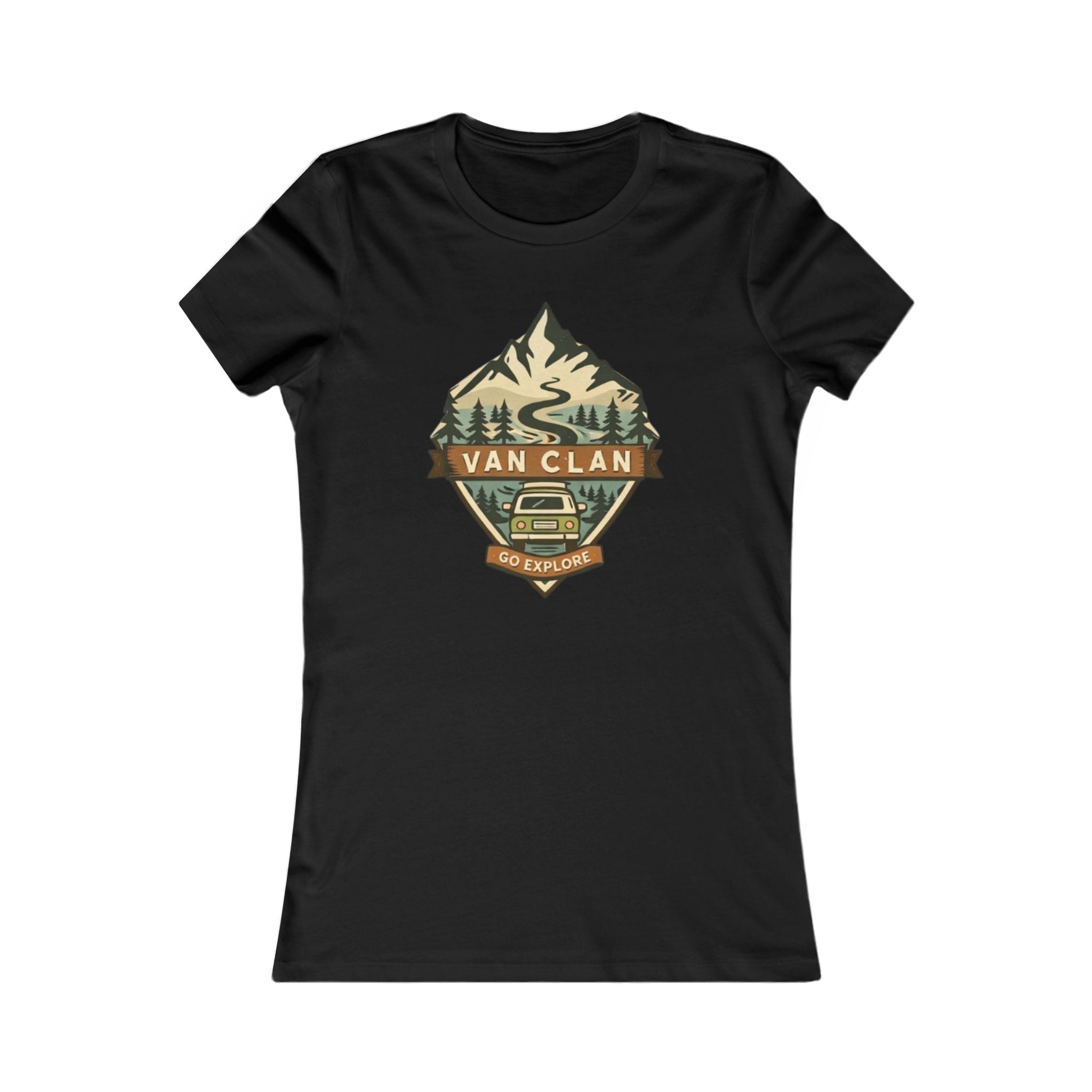Van Clan Adventure Tee | Womens Mountain Camper Graphic Shirt