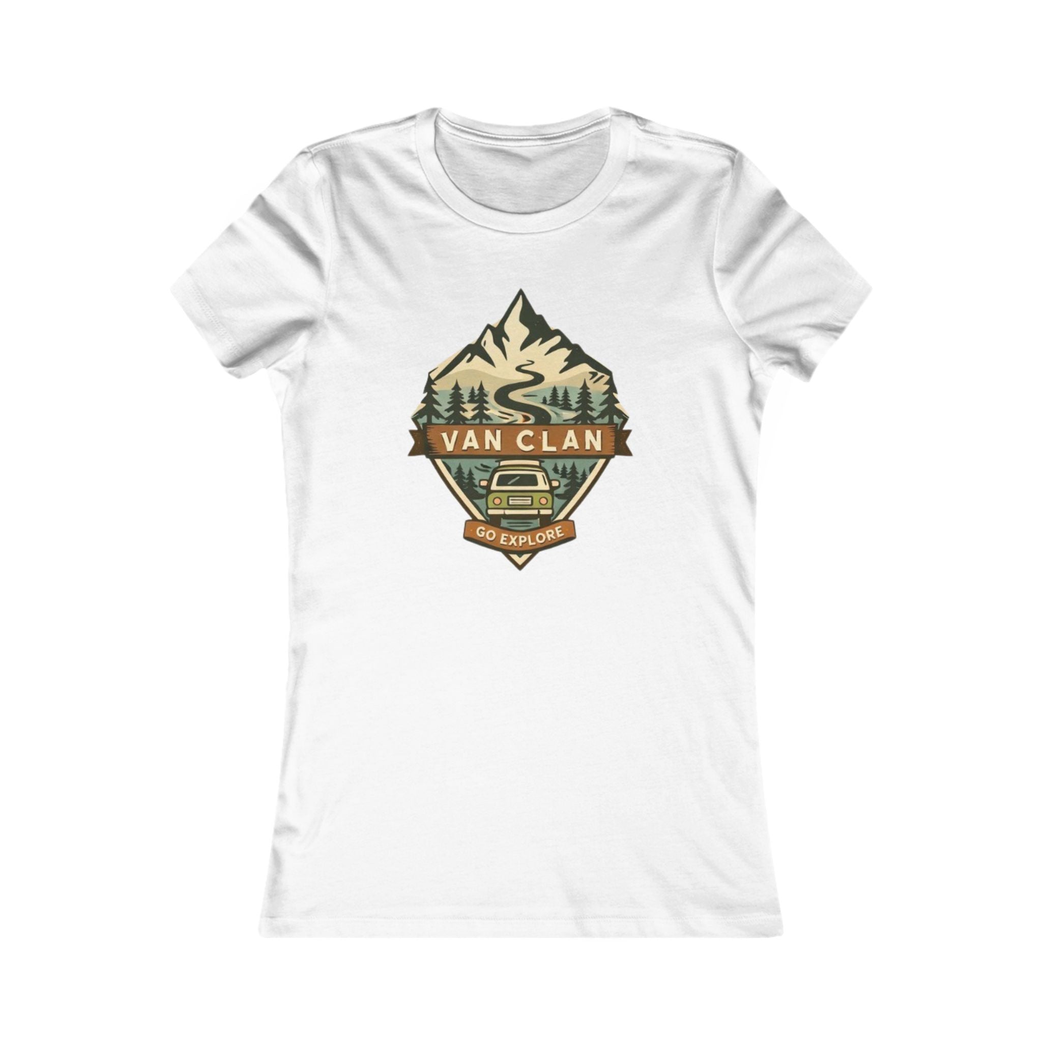 Van Clan Adventure Tee | Womens Mountain Camper Graphic Shirt