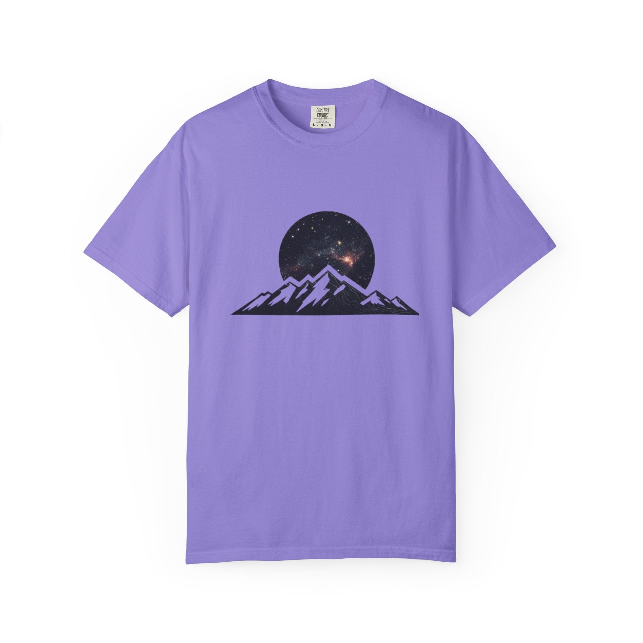 Galaxy Mountainscape T-Shirt Cosmic Mountain Landscape Tee
