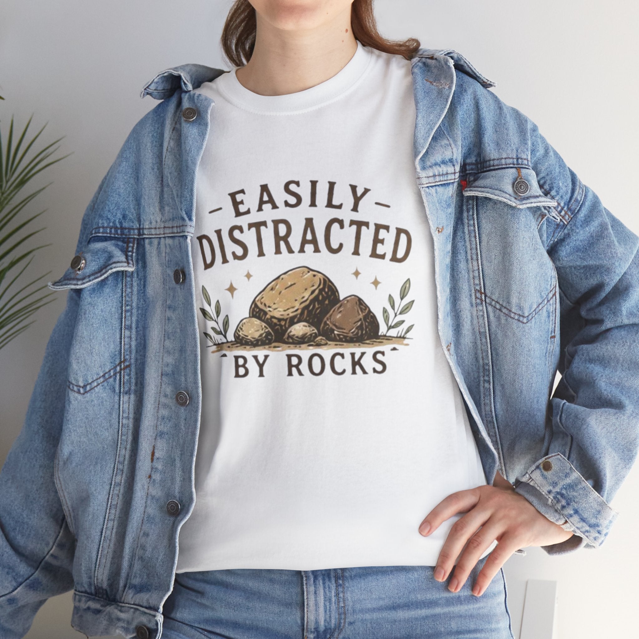 T-Shirt | "Easily Distracted by Rocks" Funny Rockhound Tee