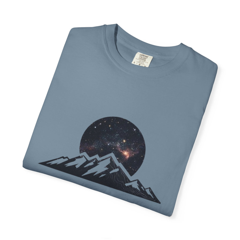 Galaxy Mountainscape T-Shirt Cosmic Mountain Landscape Tee
