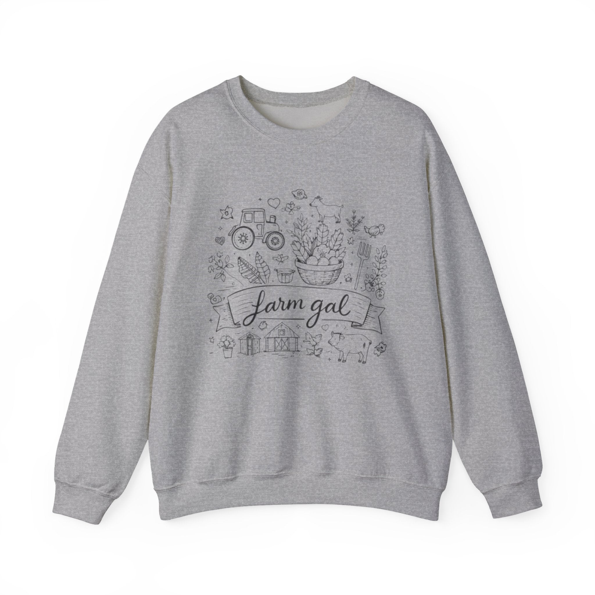 Farm Gal Crewneck Sweatshirt | Cute Farm Life Graphic Pullover