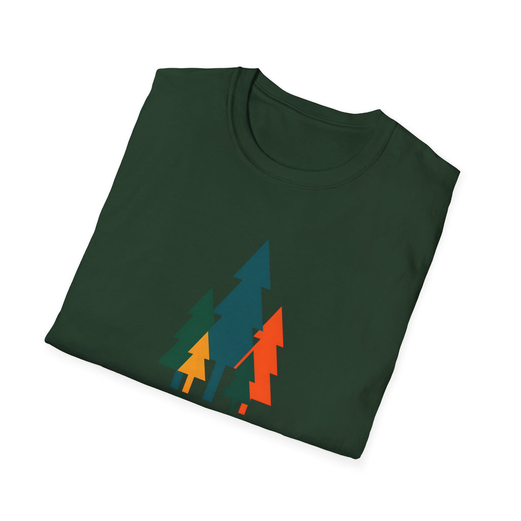 Colorful Pine Trees T-Shirt | Vibrant Forest Graphic Tee