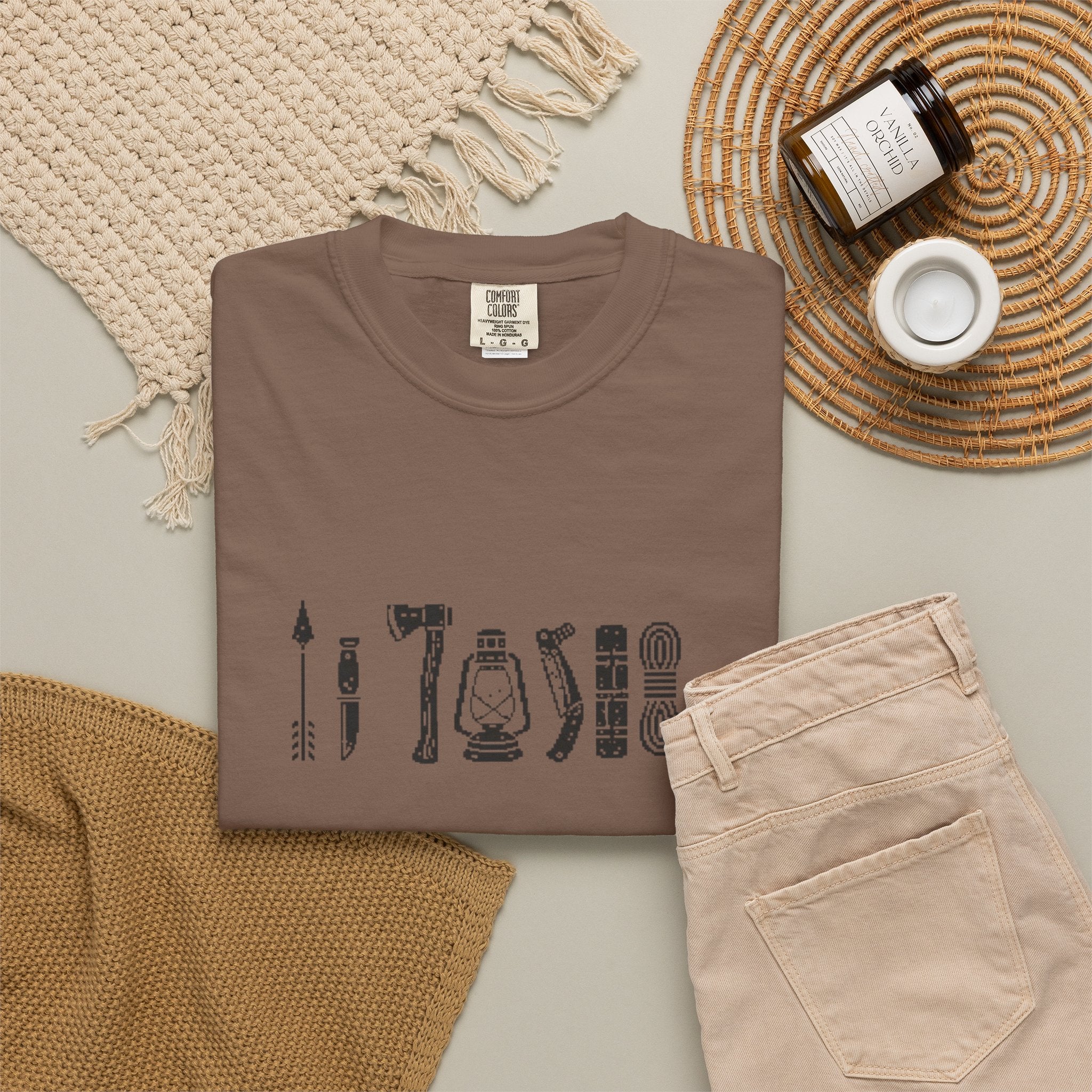 Outdoorsman Camp Tools T-Shirt | Gift for Dad