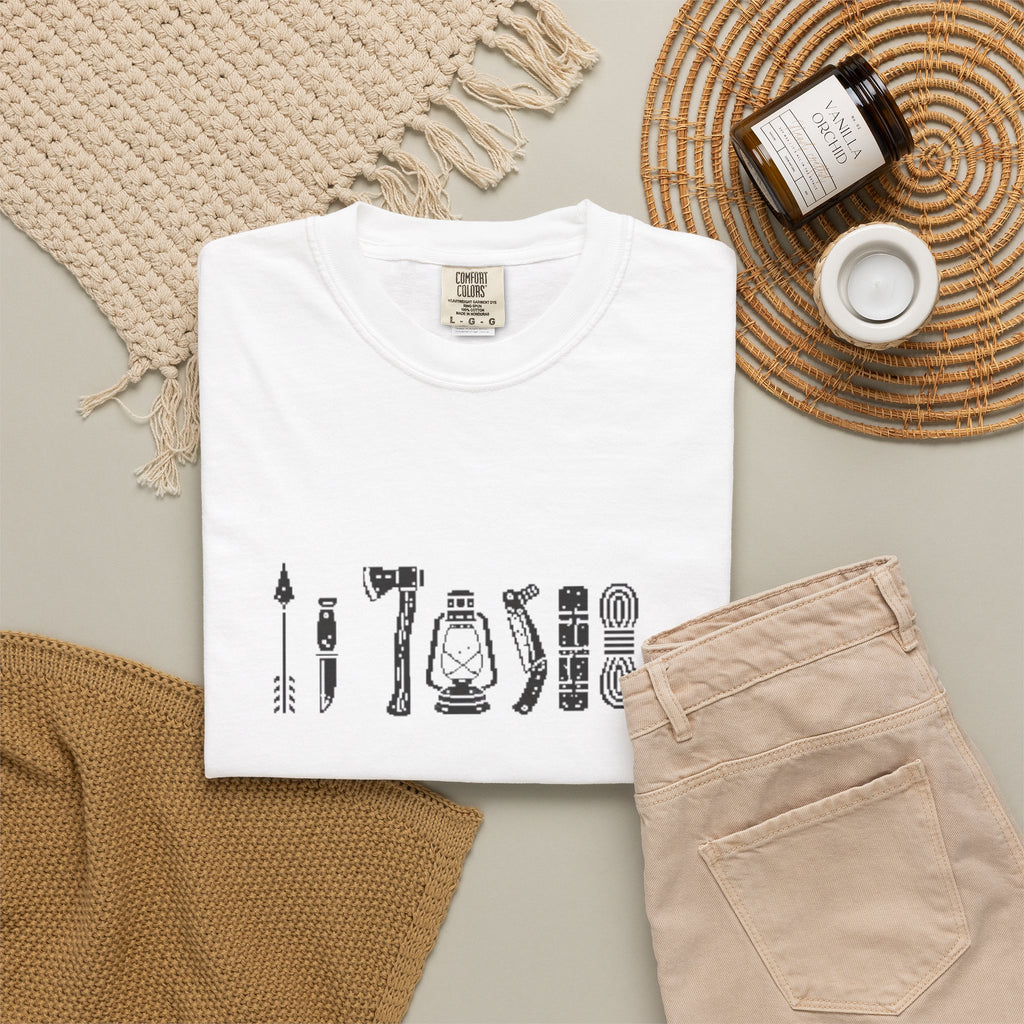Outdoorsman Camp Tools T-Shirt | Gift for Dad
