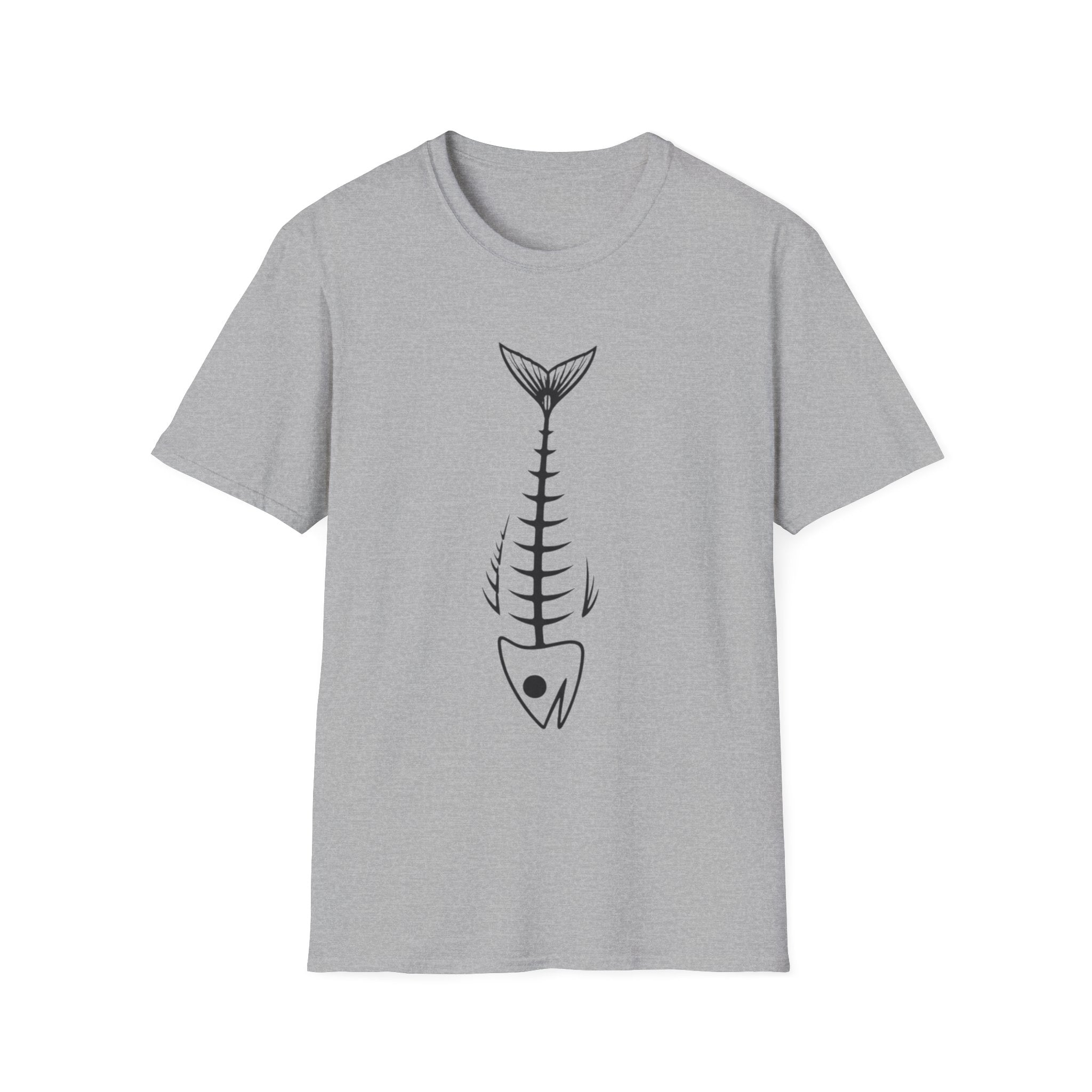 Fish Skeleton Graphic T-Shirt | Minimal Fish Tee
