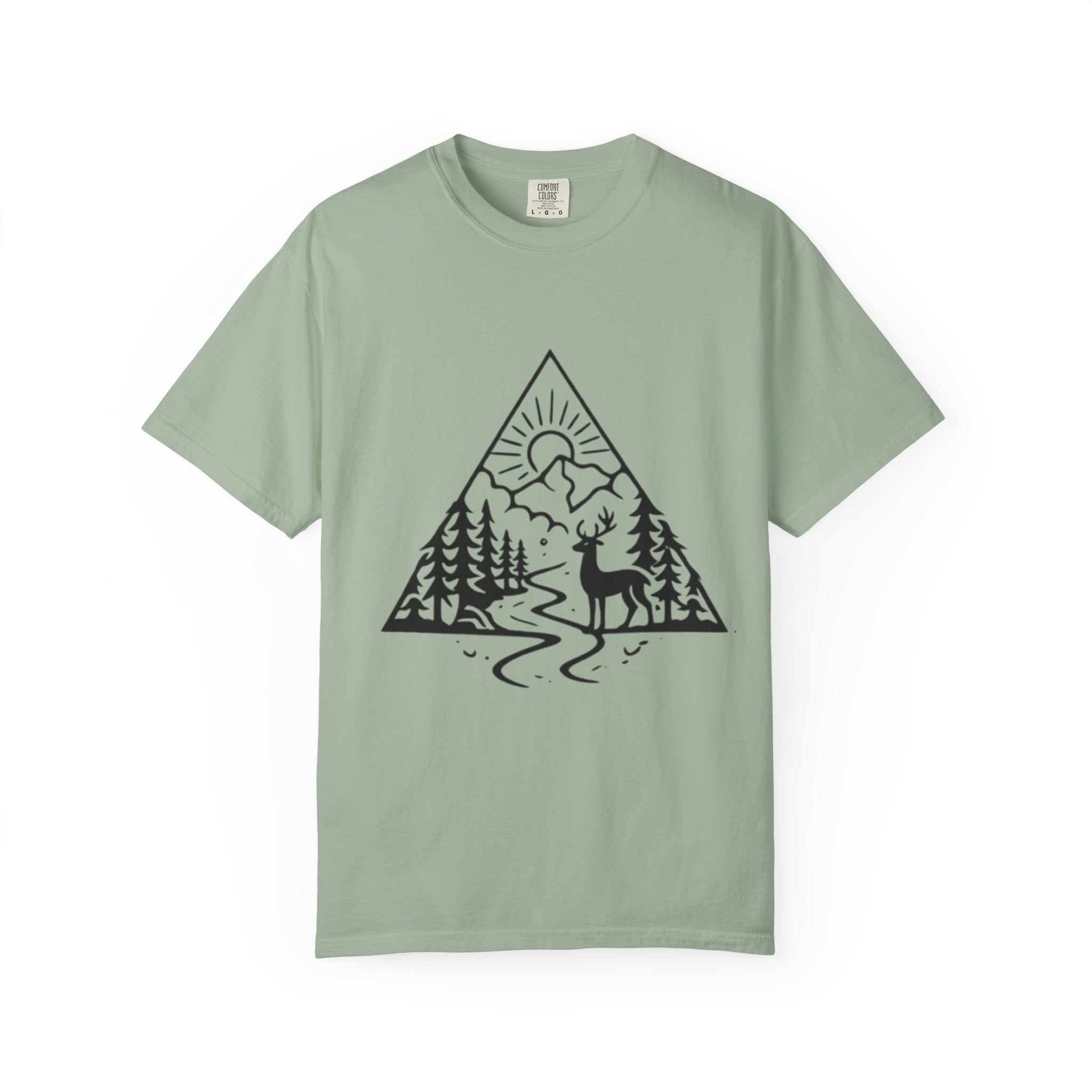 Nature Triangle T-Shirt | Deer Mountain Scenic Tee