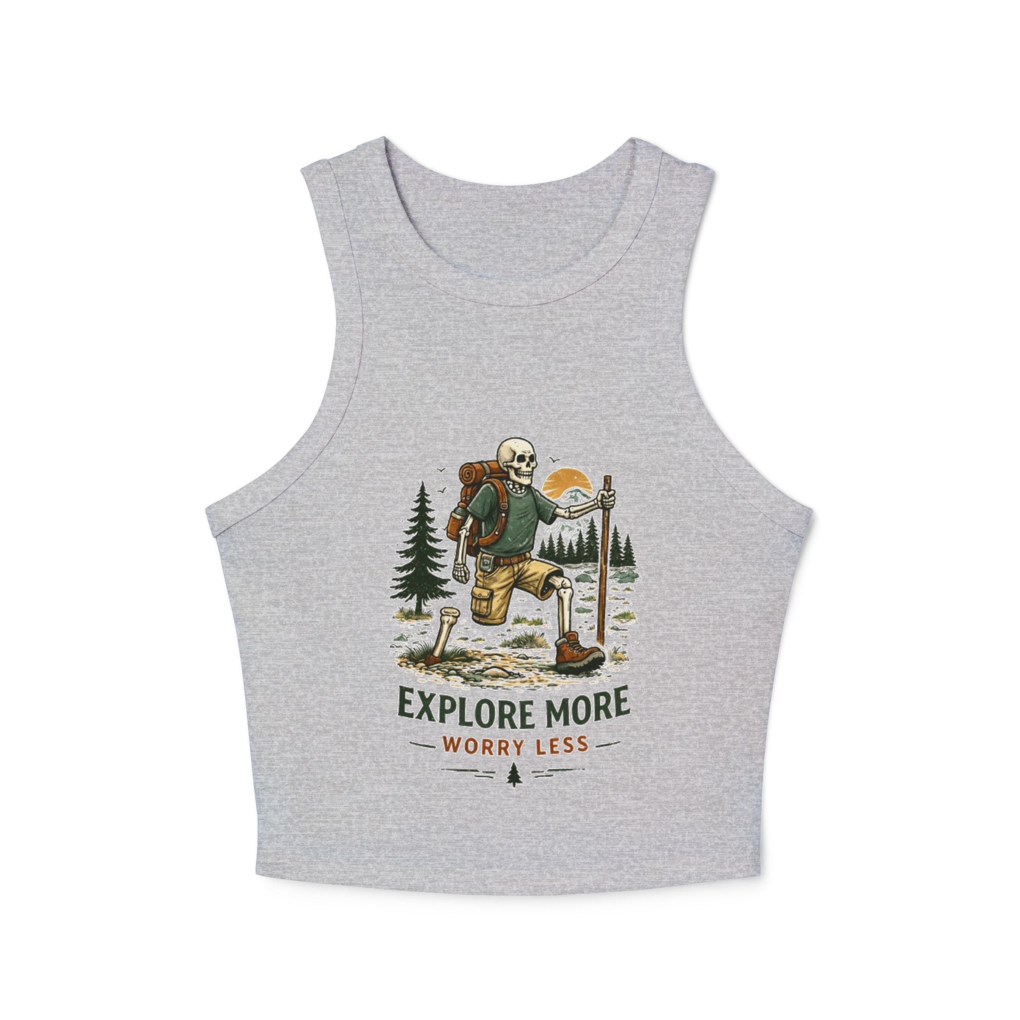 Explore More Worry Less Tank Top | Womens Outdoor Hiking Graphic Tank