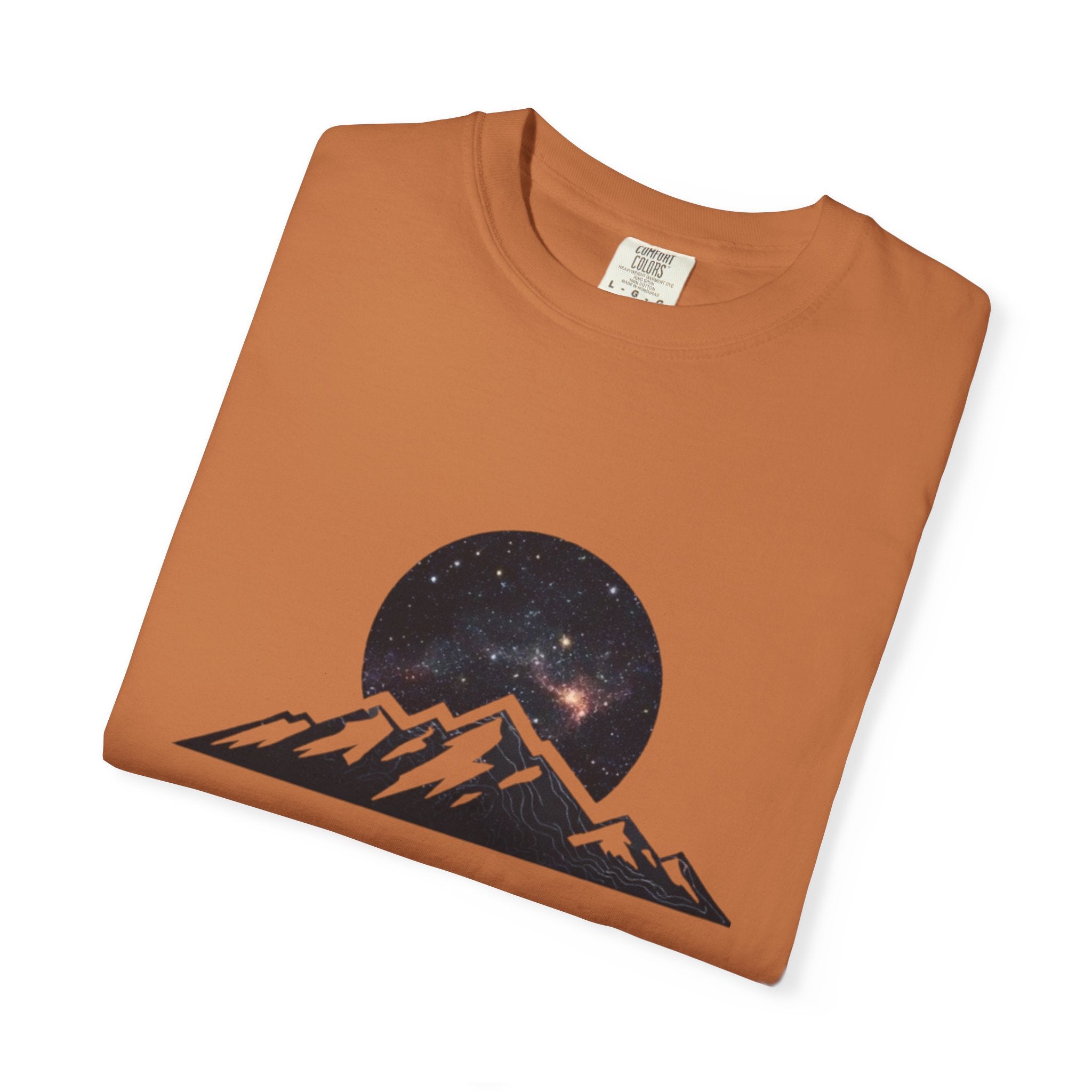 Galaxy Mountainscape T-Shirt Cosmic Mountain Landscape Tee