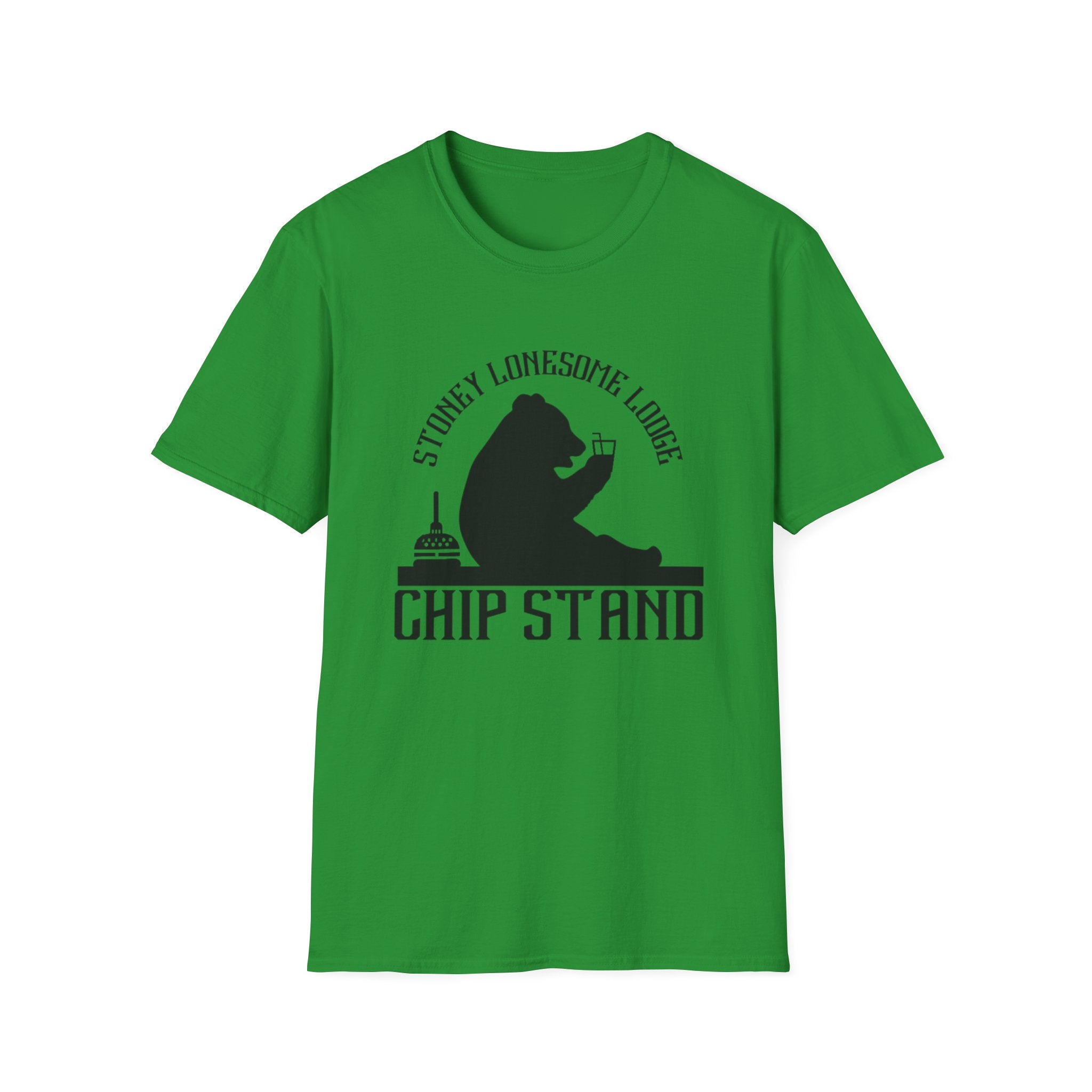Chip Stand T-Shirt | Stoney Lonesome Lodge Bear Graphic Tee