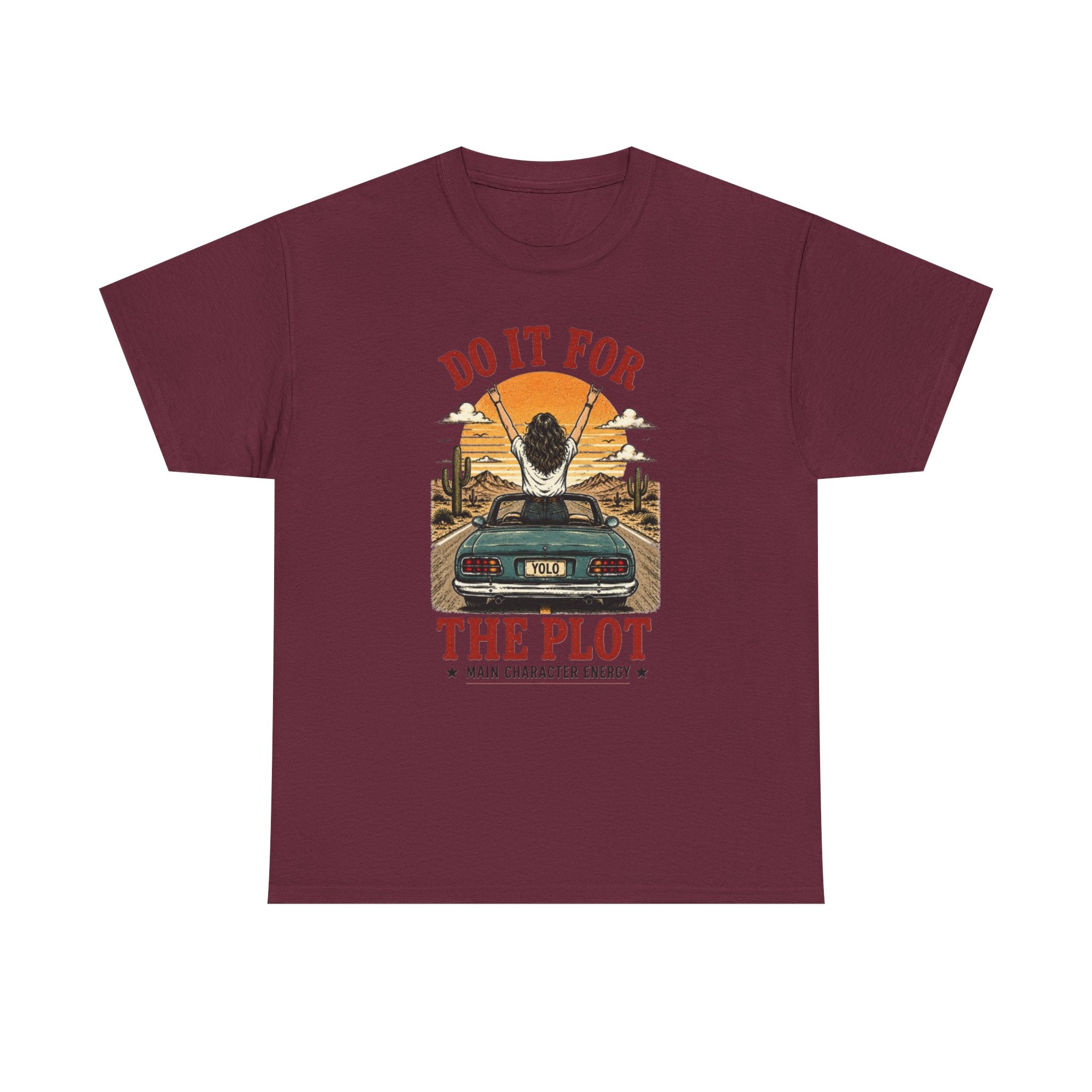 Do It For The Plot Tee | Retro Main Character Energy Graphic T-Shirt