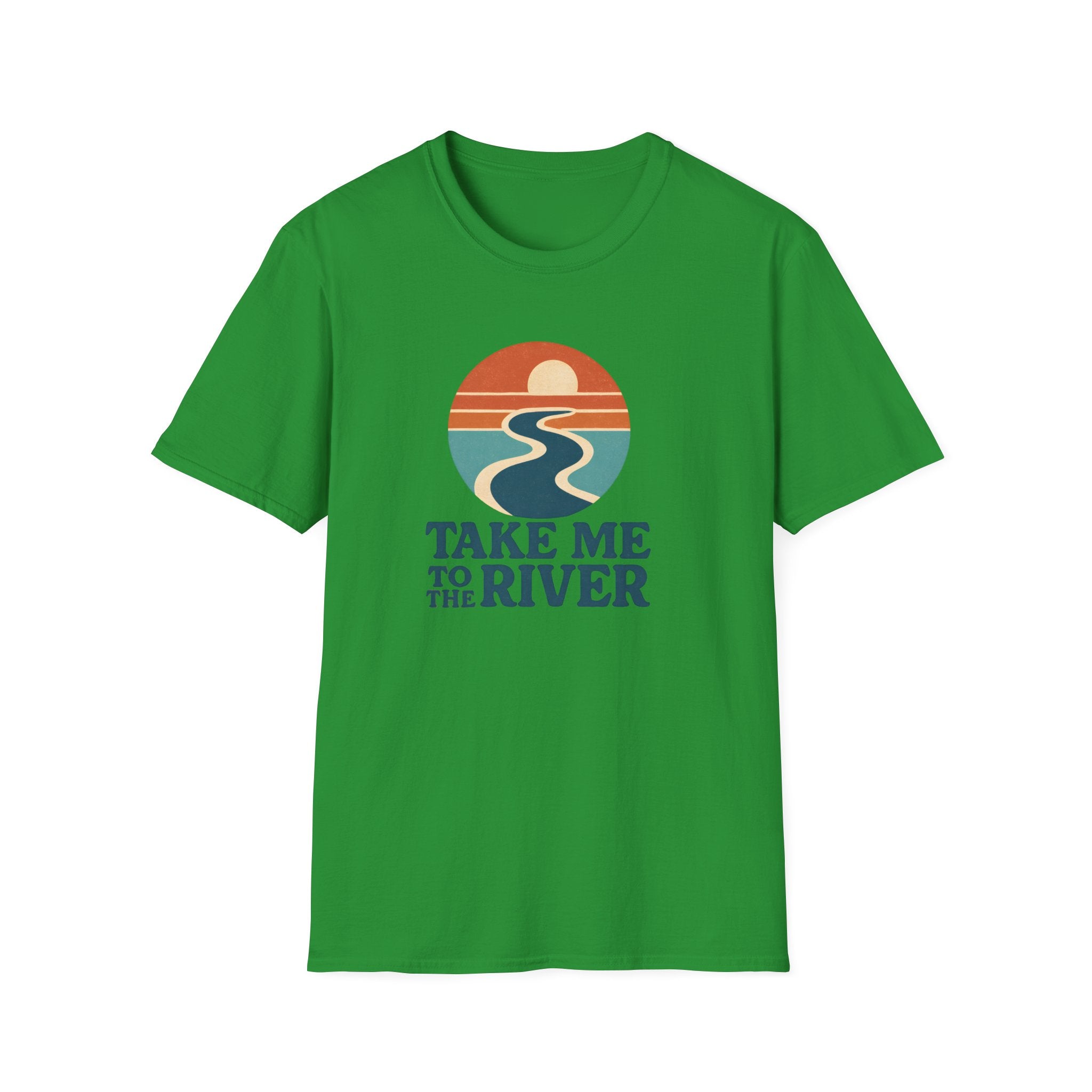 Sunset River Graphic T-Shirt | Scenic Nature Tee for Outdoor Lovers
