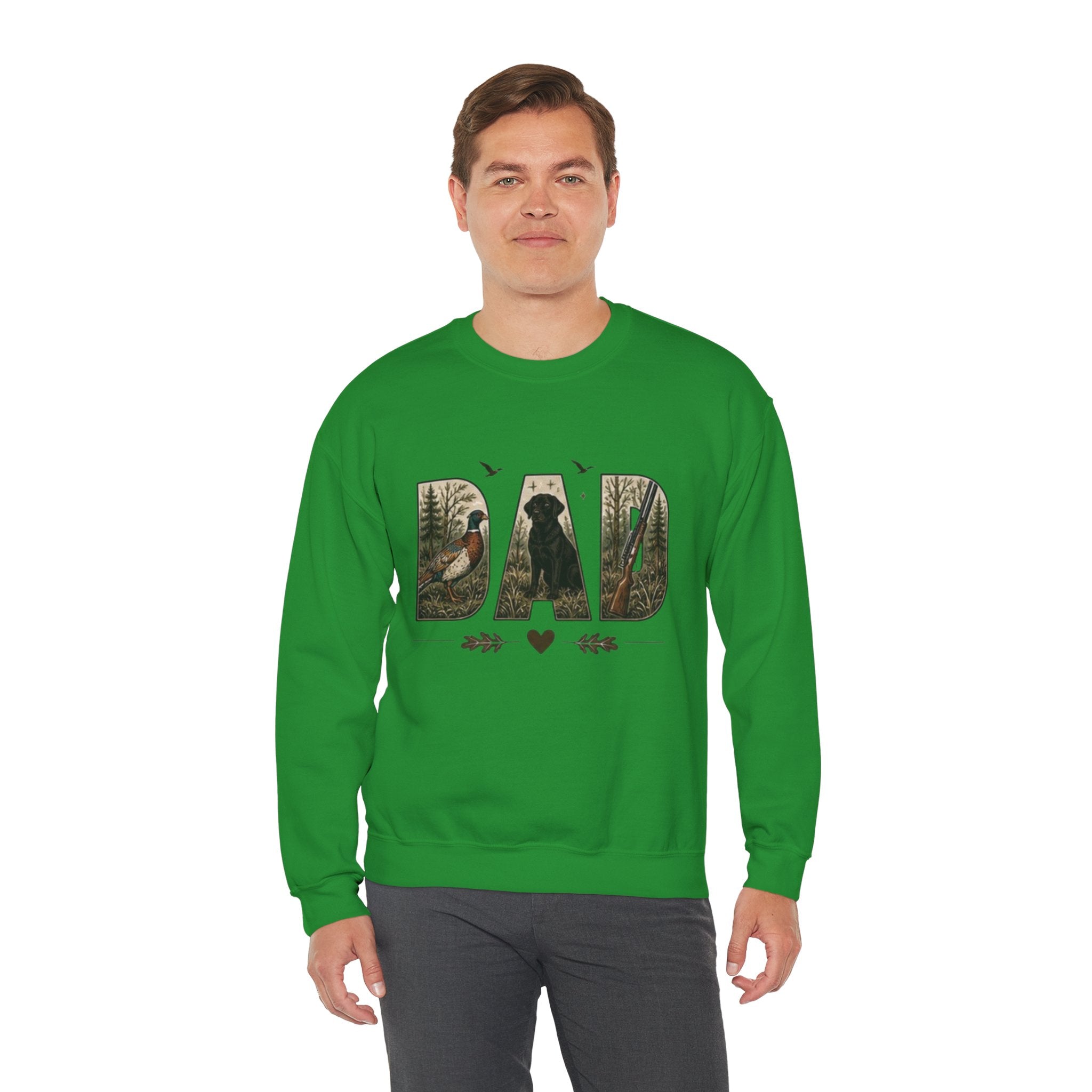 Dad Woodland Hunting Crewneck Sweatshirt | Fathers Day Gift
