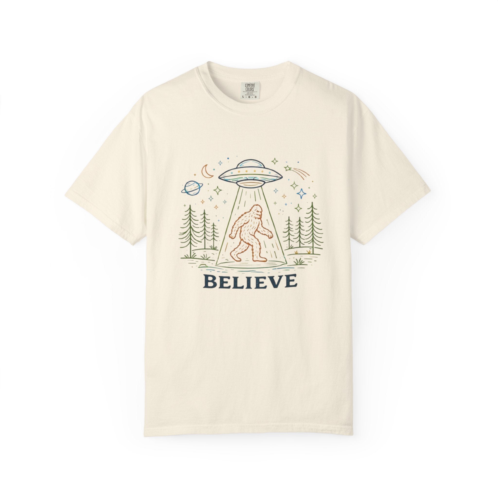 Believe Sasquatch UFO T-Shirt