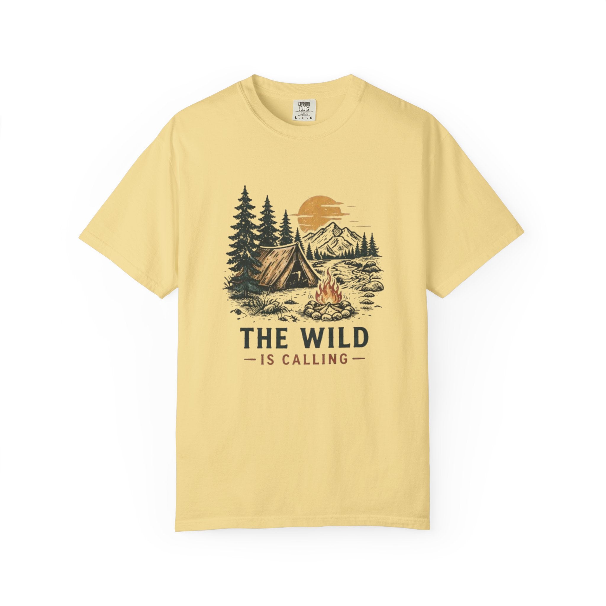 Camping T-Shirt | The Wild Is Calling Graphic Tee