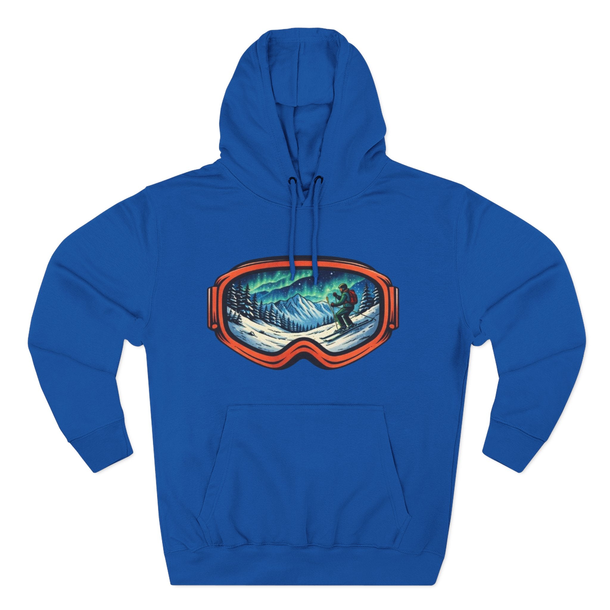 Ski Snowboard Goggles Graphic Hoodie — Mountain Rider Winter Pullover