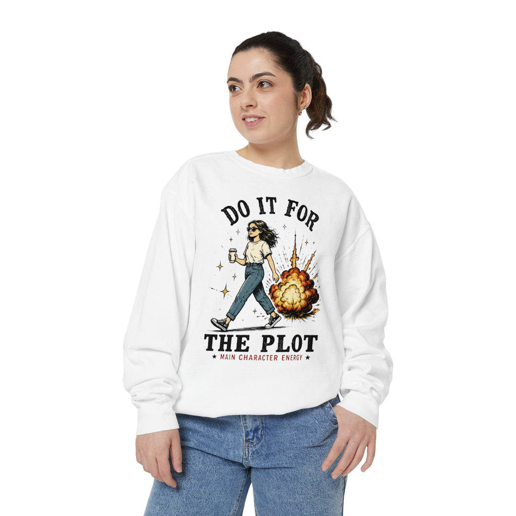 Do It For The Plot Sweatshirt | Literary Aesthetic Crewneck