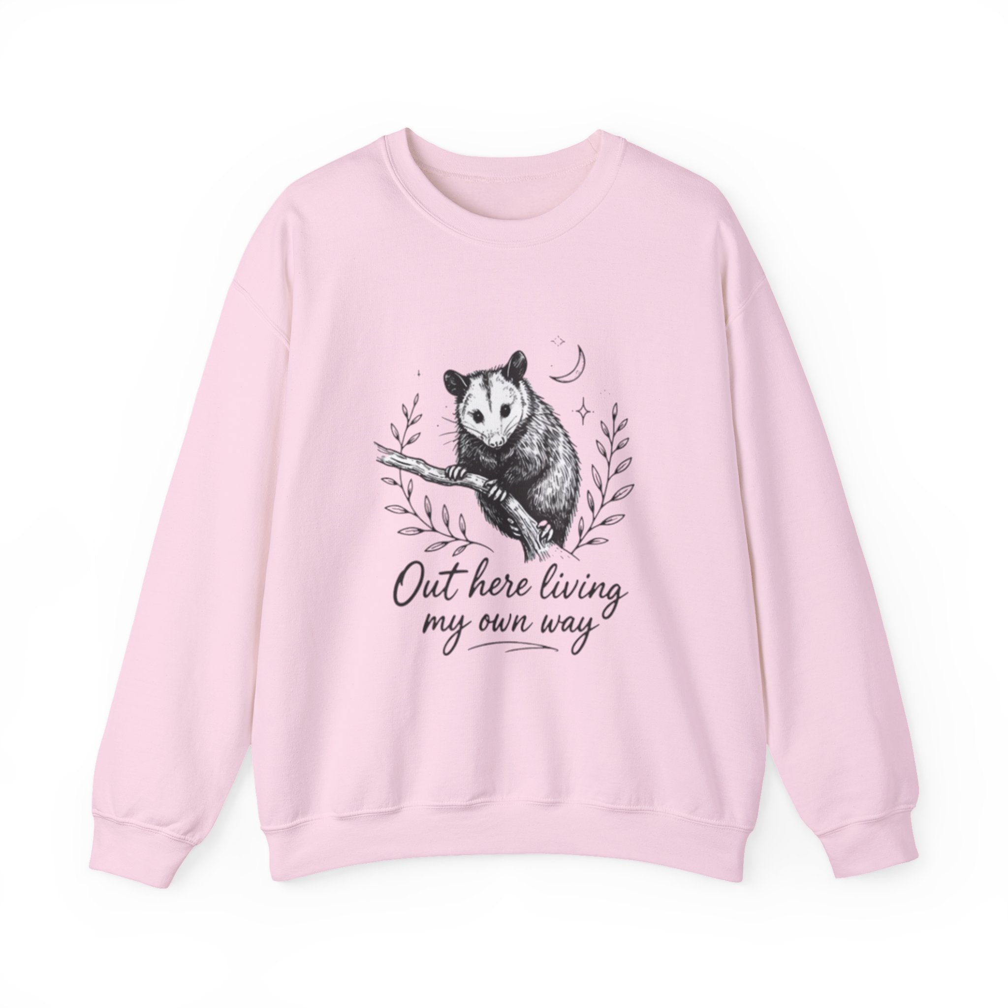 Opossum "Out Here Living My Own Way" Crewneck Sweatshirt