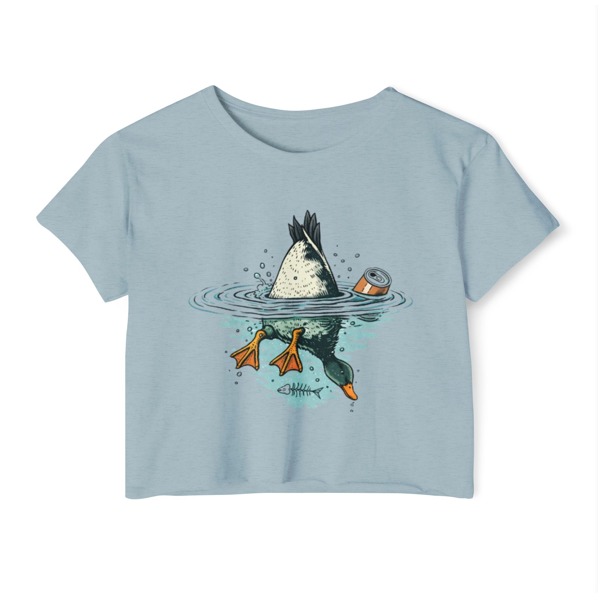 Womens Festival Crop Top | Duck Bottoms Up Funny Graphic