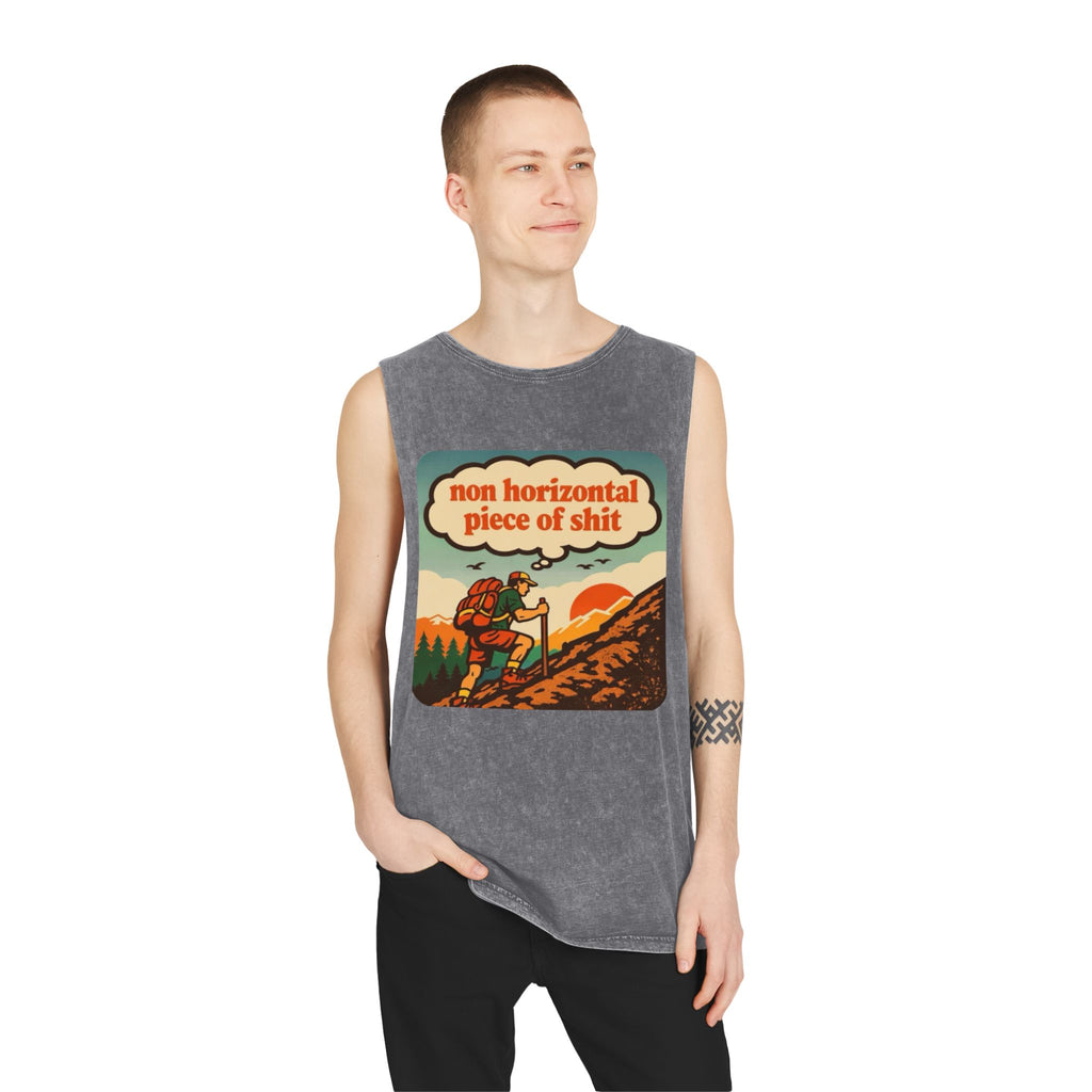 "Non Horizontal Piece of Shit" Outdoor Trail Hiking Tank