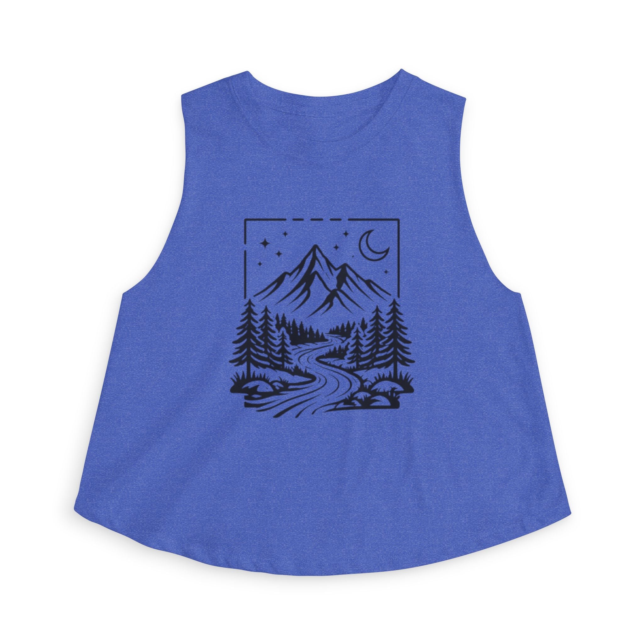 Mountain Night Crop Top | Women's Scenic Adventure Tank