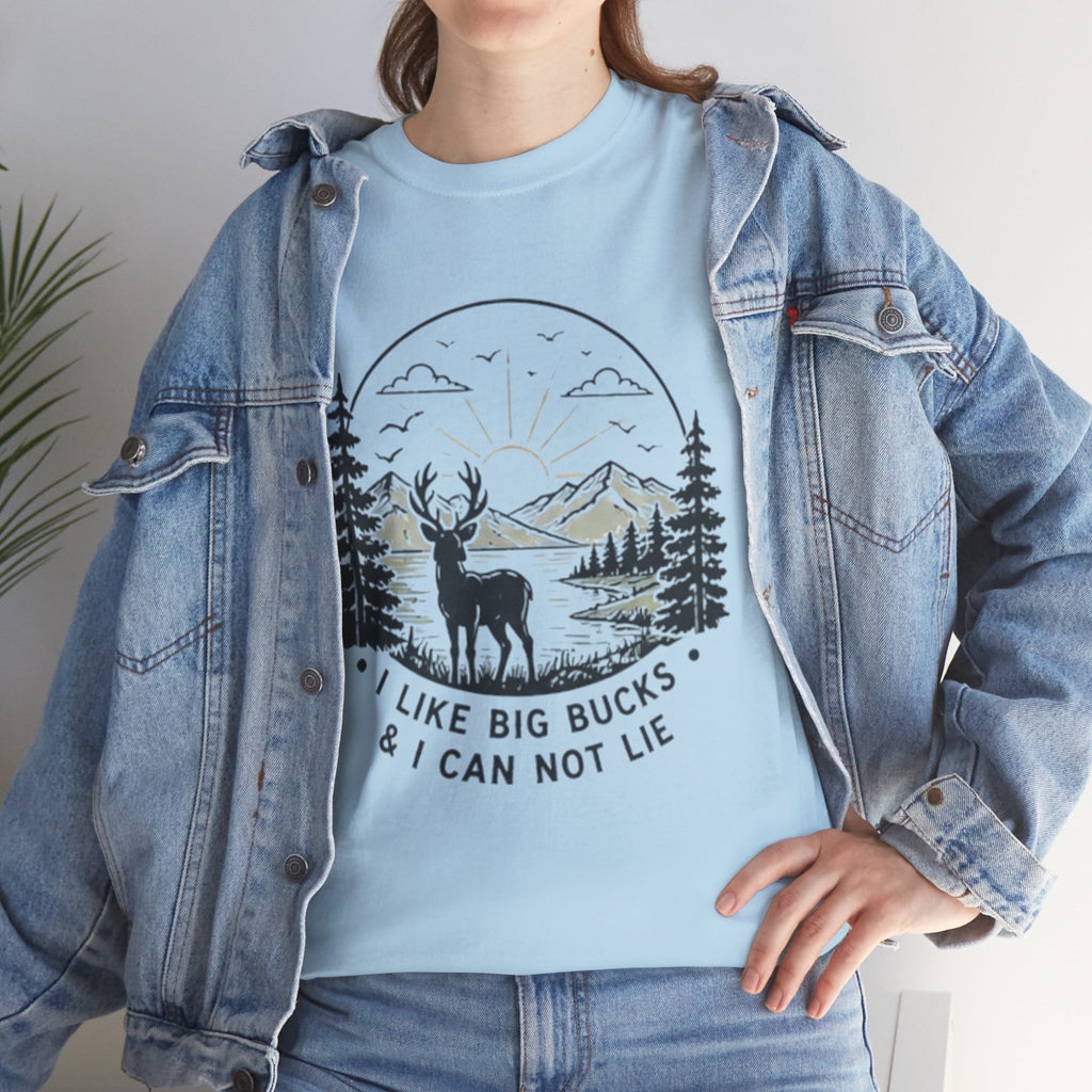 Hunting T-Shirt | "I Like Big Bucks And I Cannot Lie" Graphic Tee